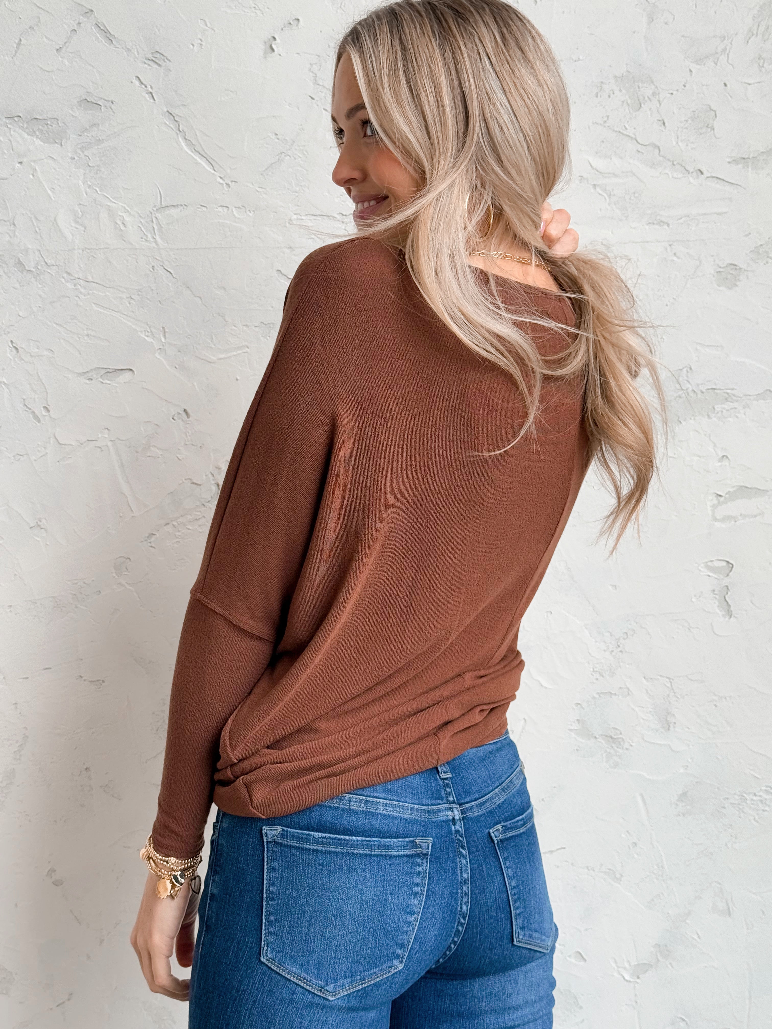 Favorite Comfy Tunic - TIRAMISU - willows clothing L/S Shirt