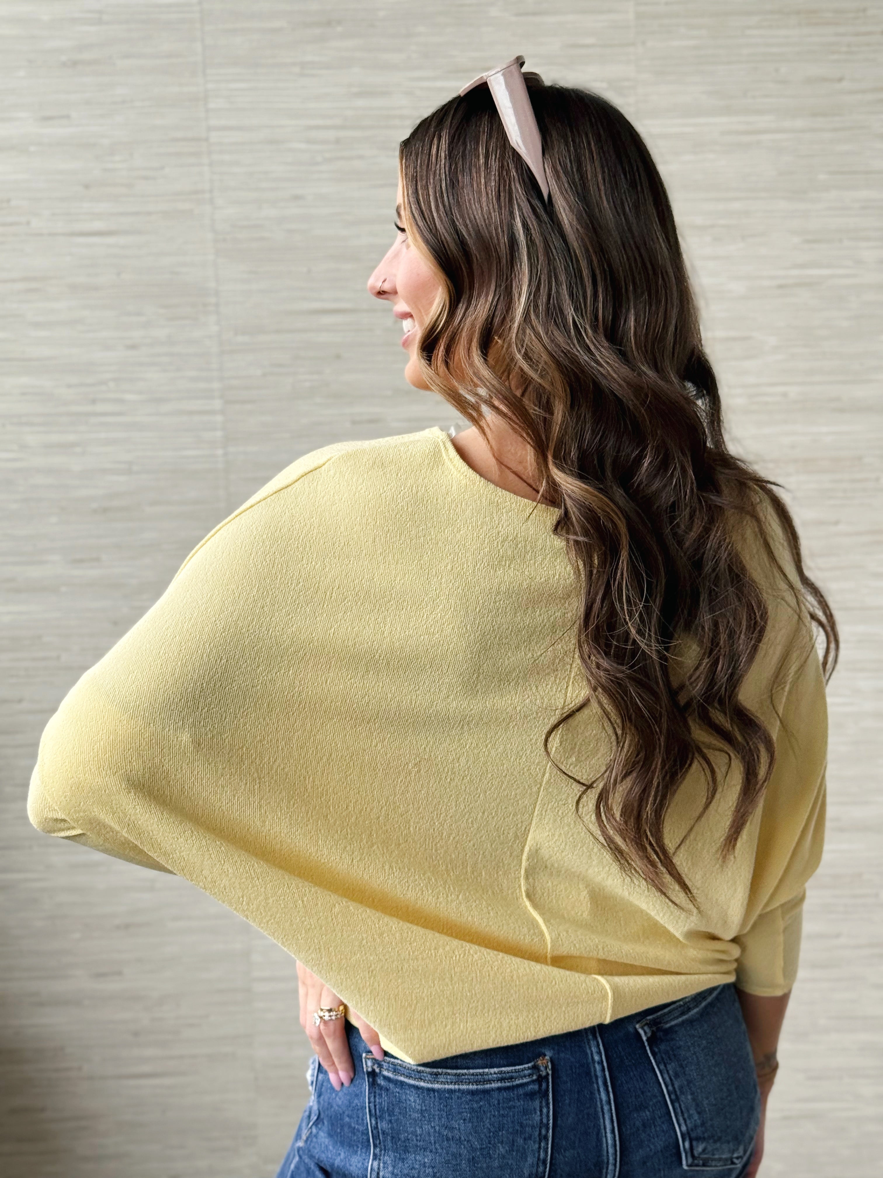 Favorite Comfy Tunic - YELLOW JASPER - willows clothing L/S SHIRT
