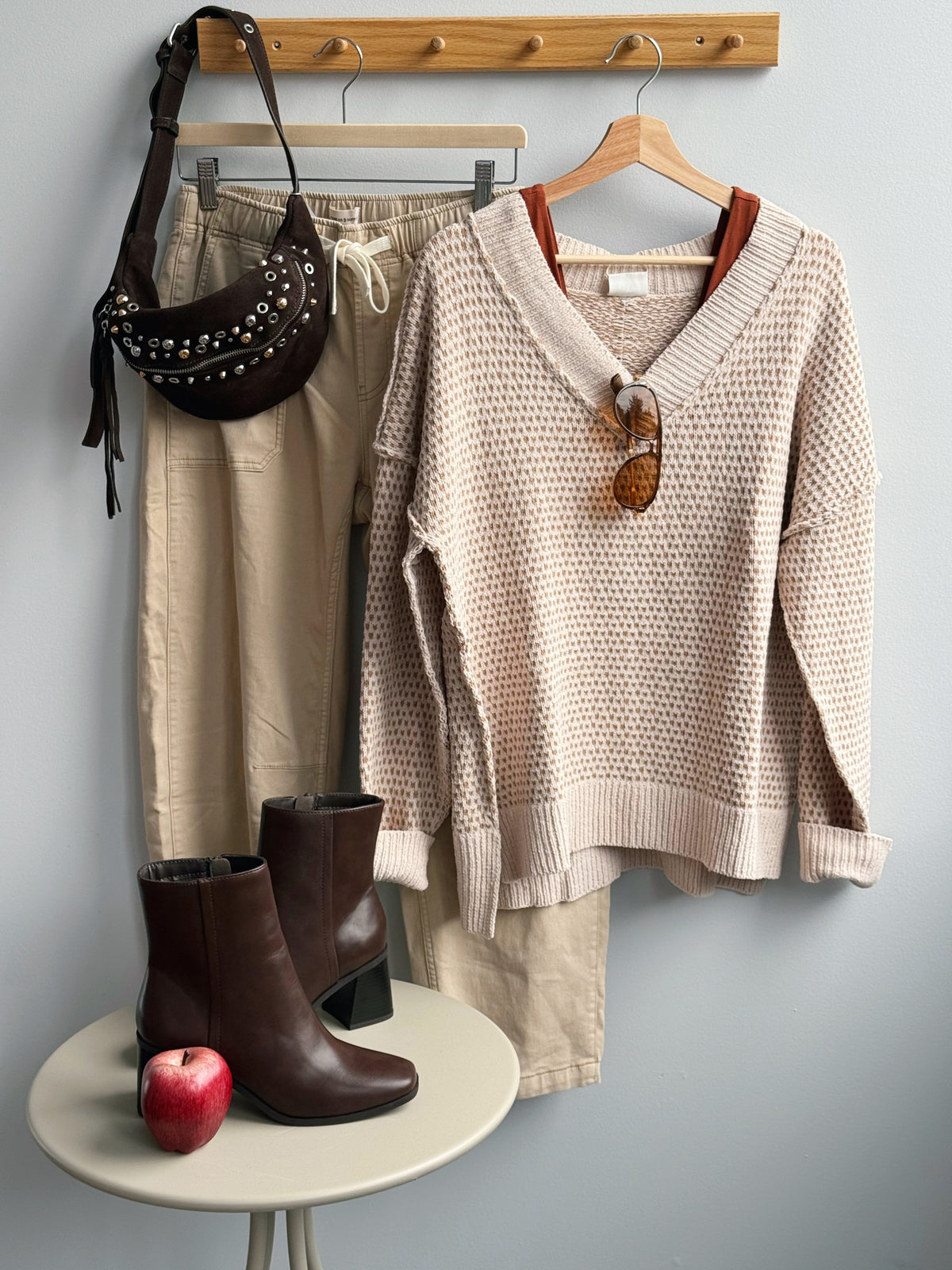 Favorite Sunday Sweater - CREAM - willows clothing SWEATER