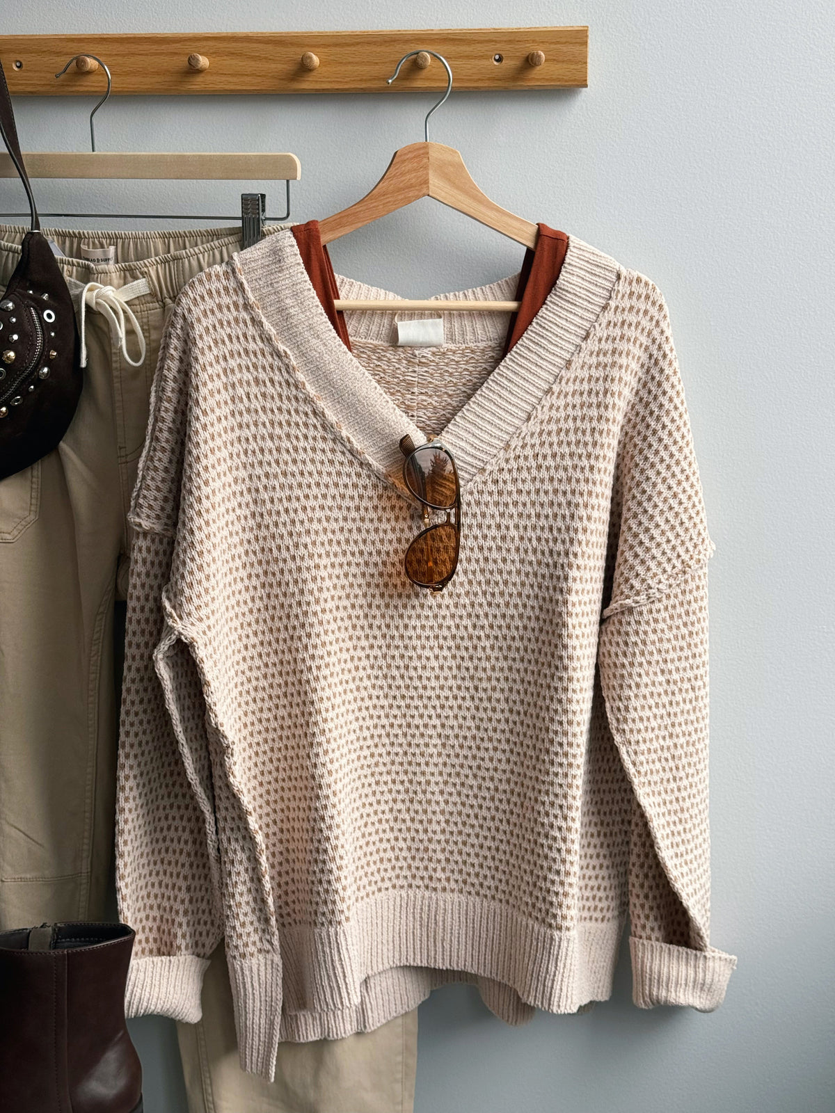 Favorite Sunday Sweater - CREAM - willows clothing SWEATER