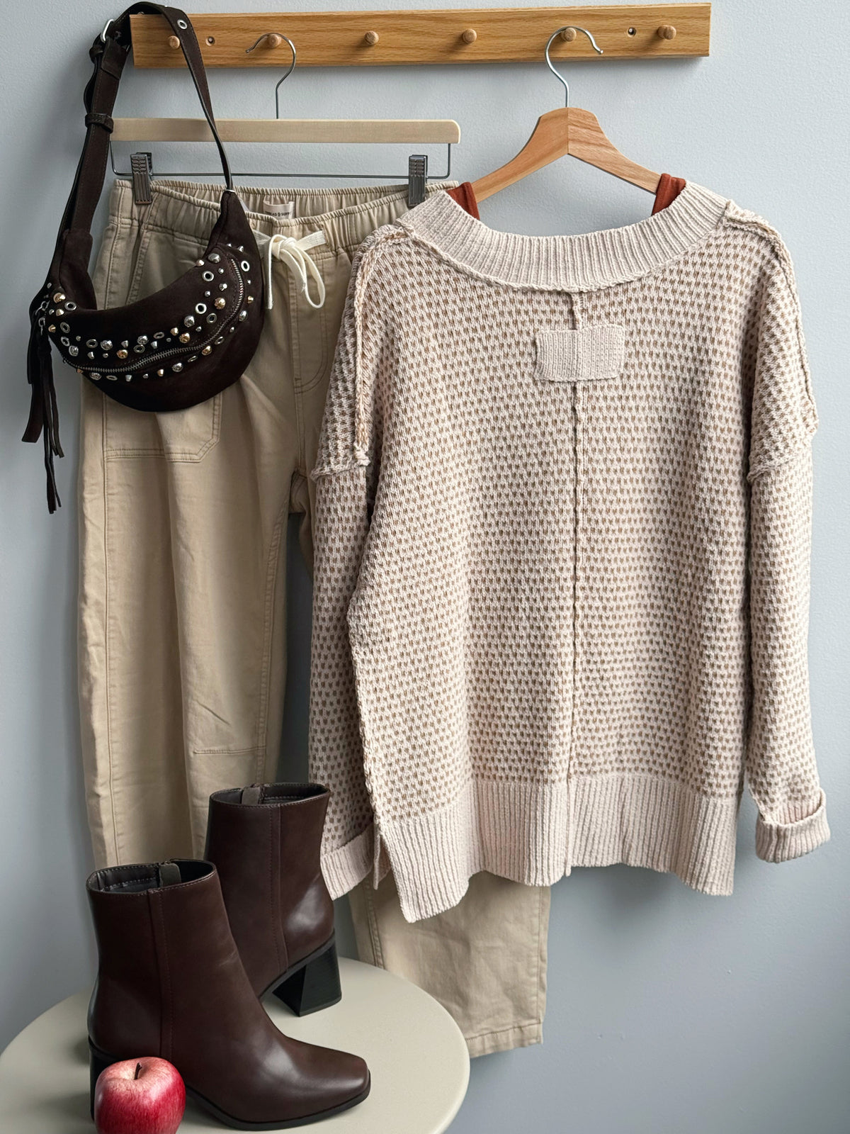 Favorite Sunday Sweater - CREAM - willows clothing SWEATER