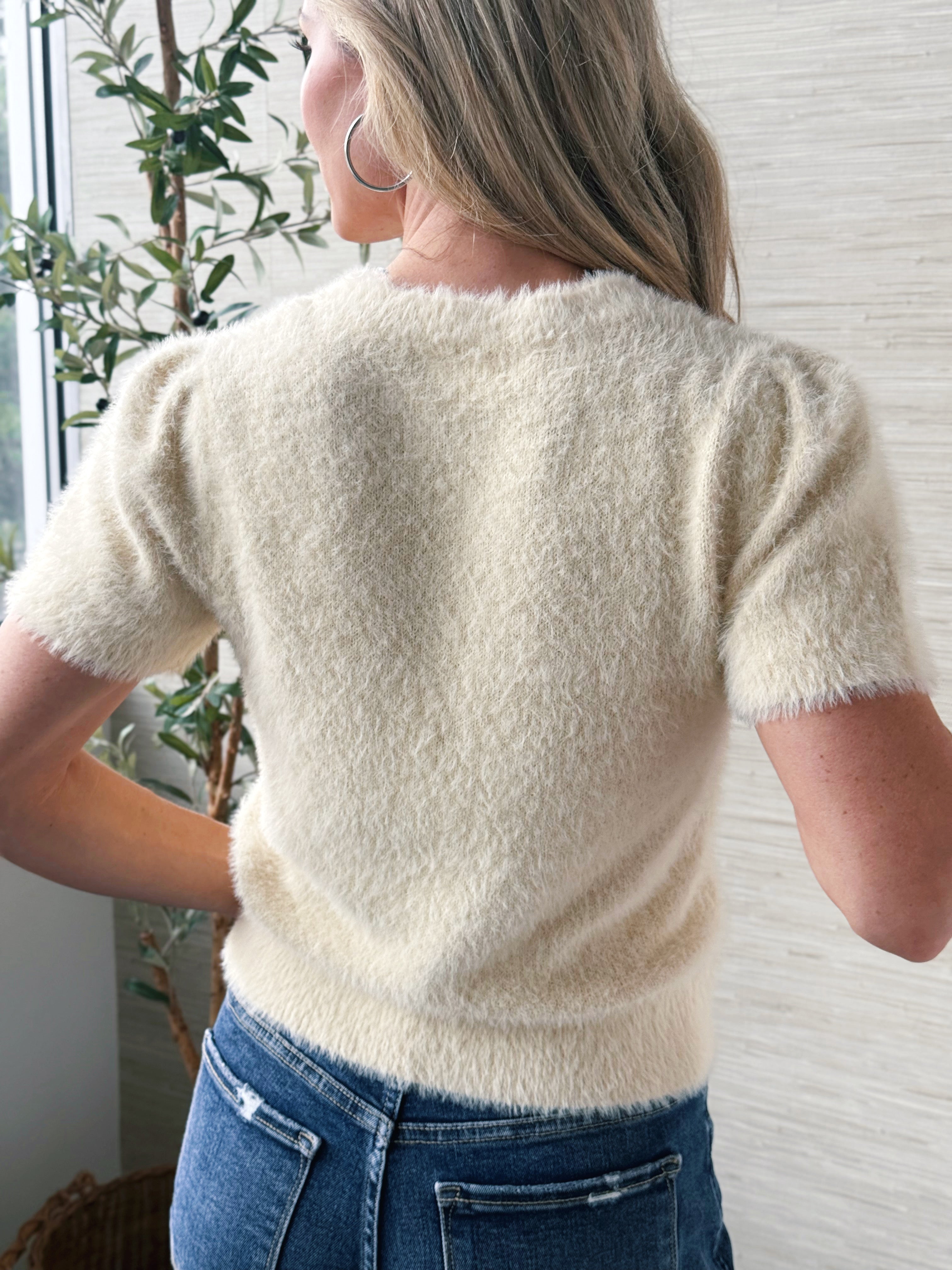 February Sweater - LIGHT YELLOW - willows clothing SWEATER