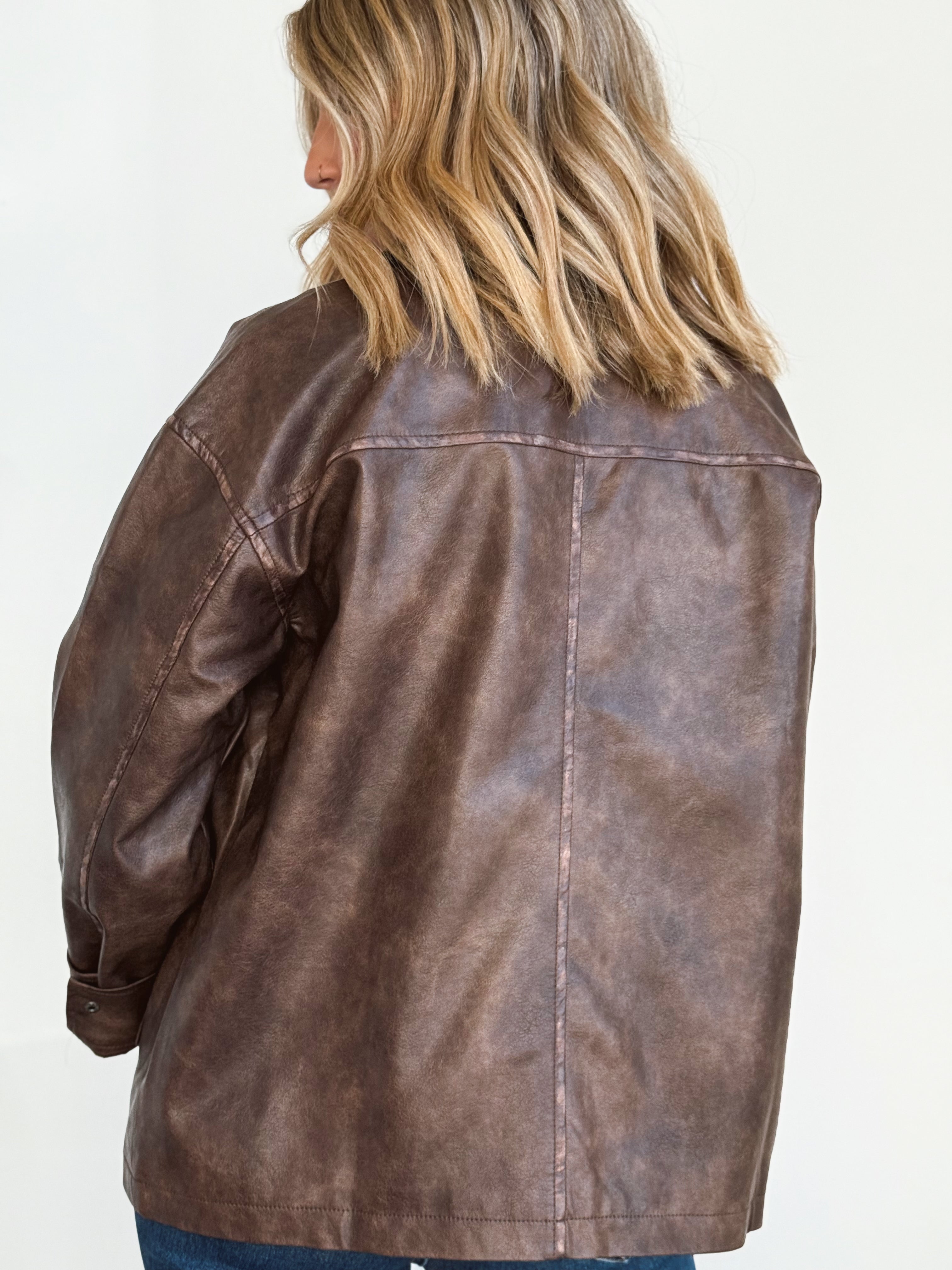 Fieldstone Jacket - BROWN - willows clothing LEATHER JACKET