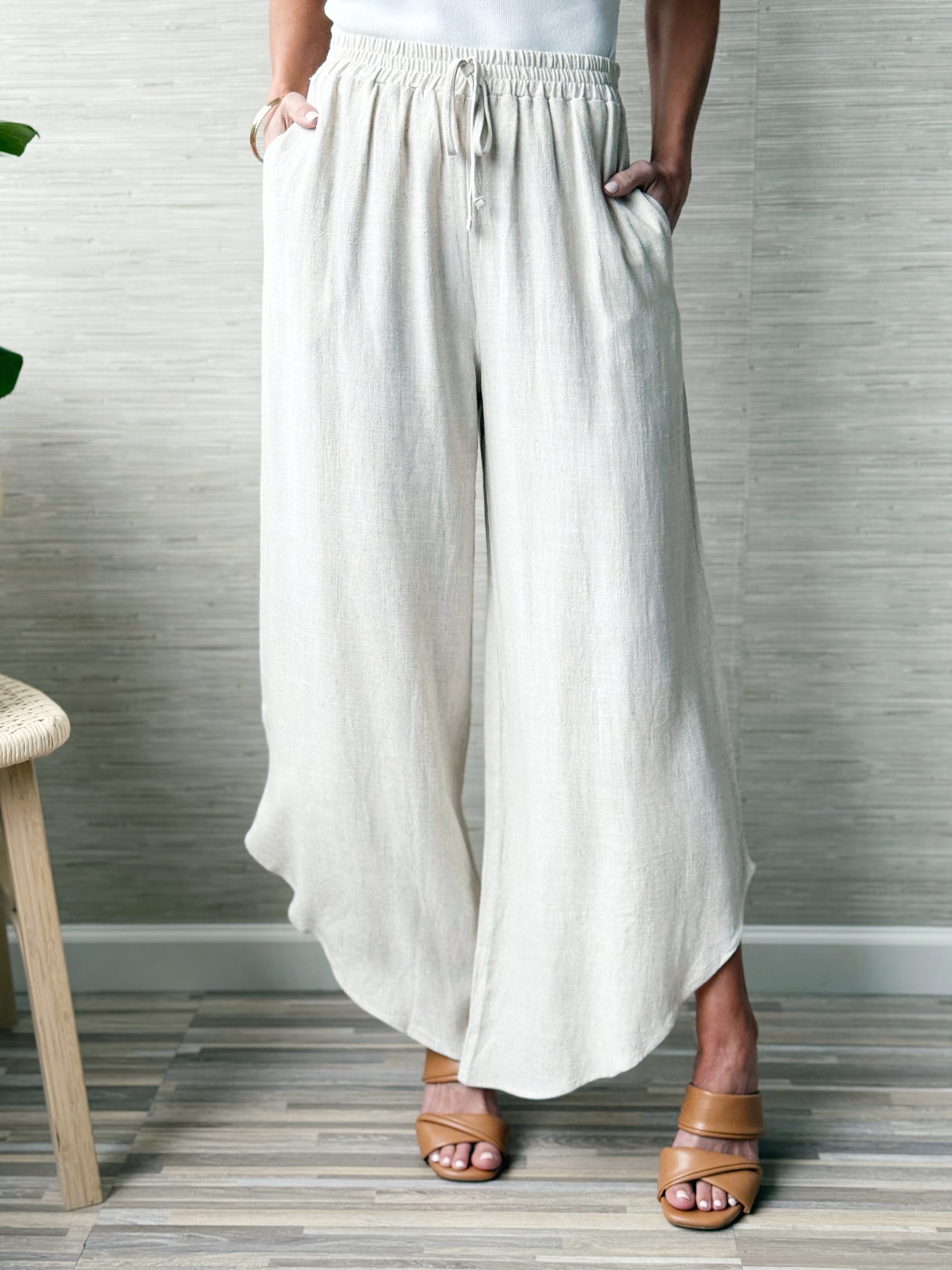 Float On Pants - NATURAL - willows clothing PANTS