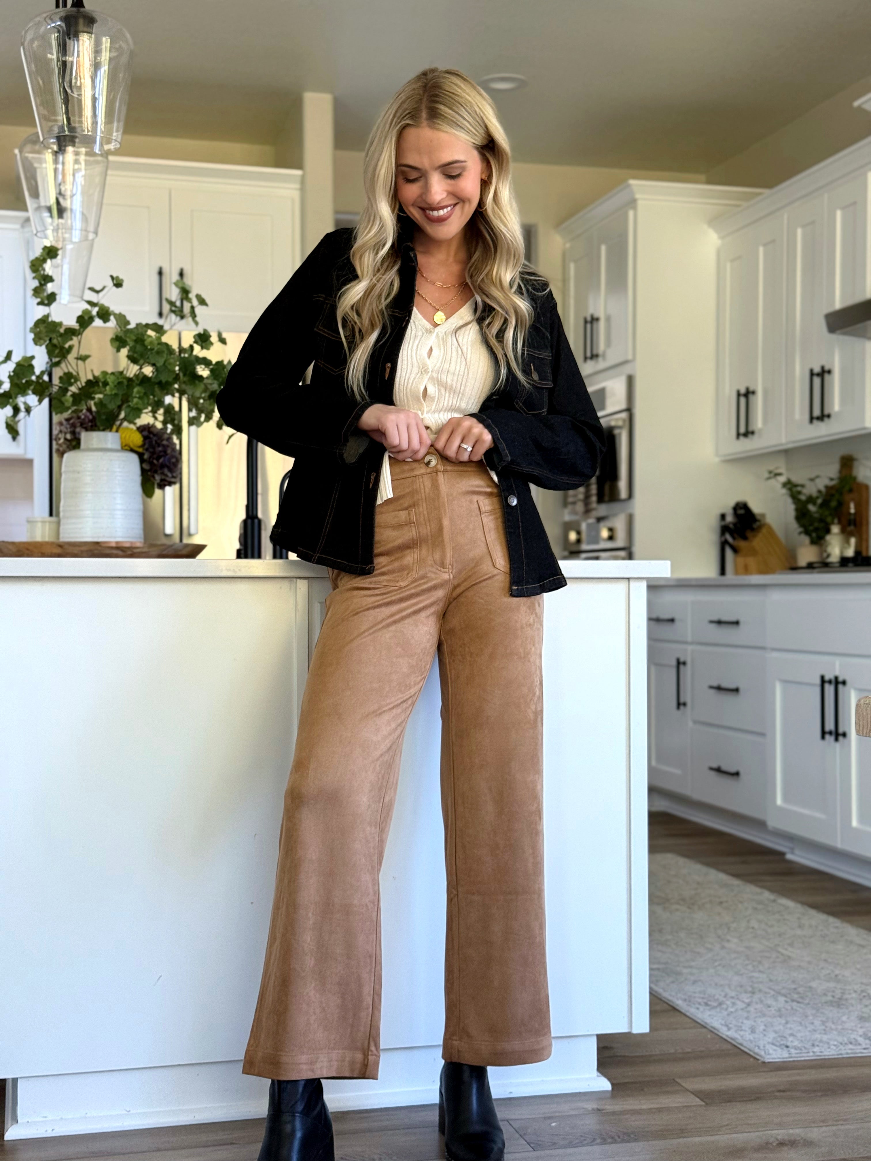 Flores Pants - CAMEL - willows clothing PANTS