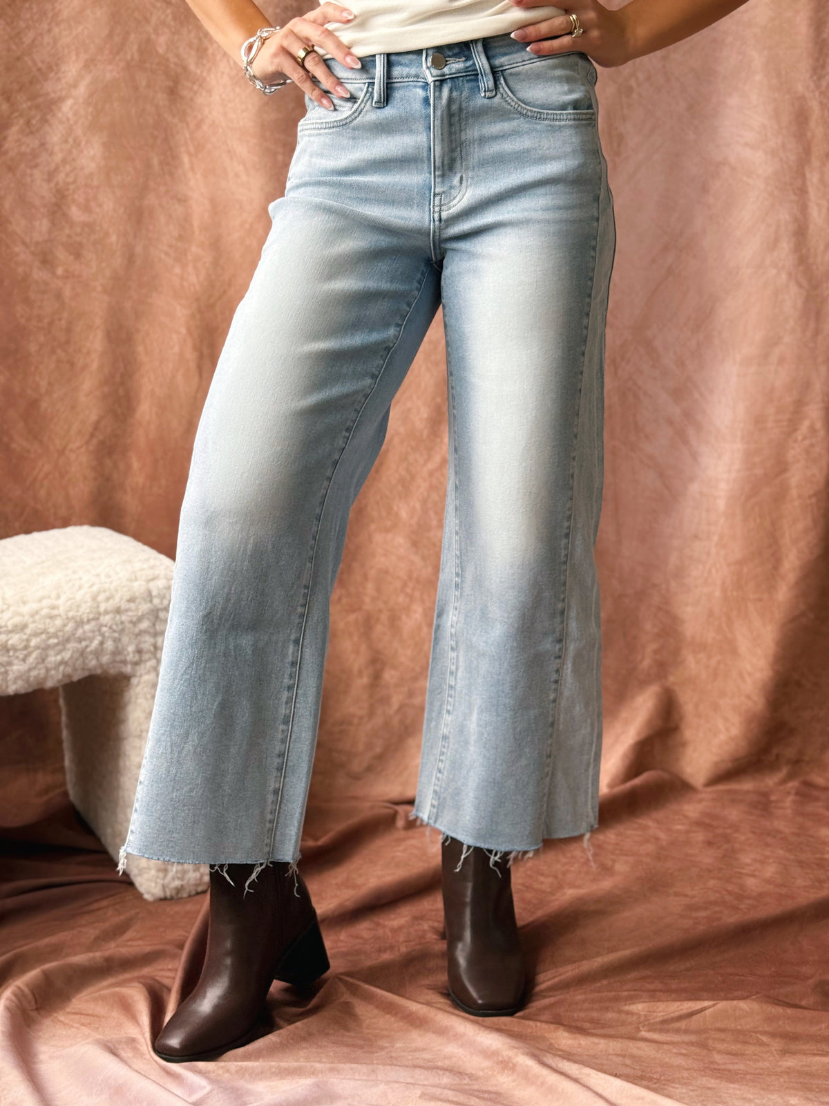 [FLYING MONKEY] Hartley Wide Leg Jean - OBEDIENT - willows clothing ANKLE