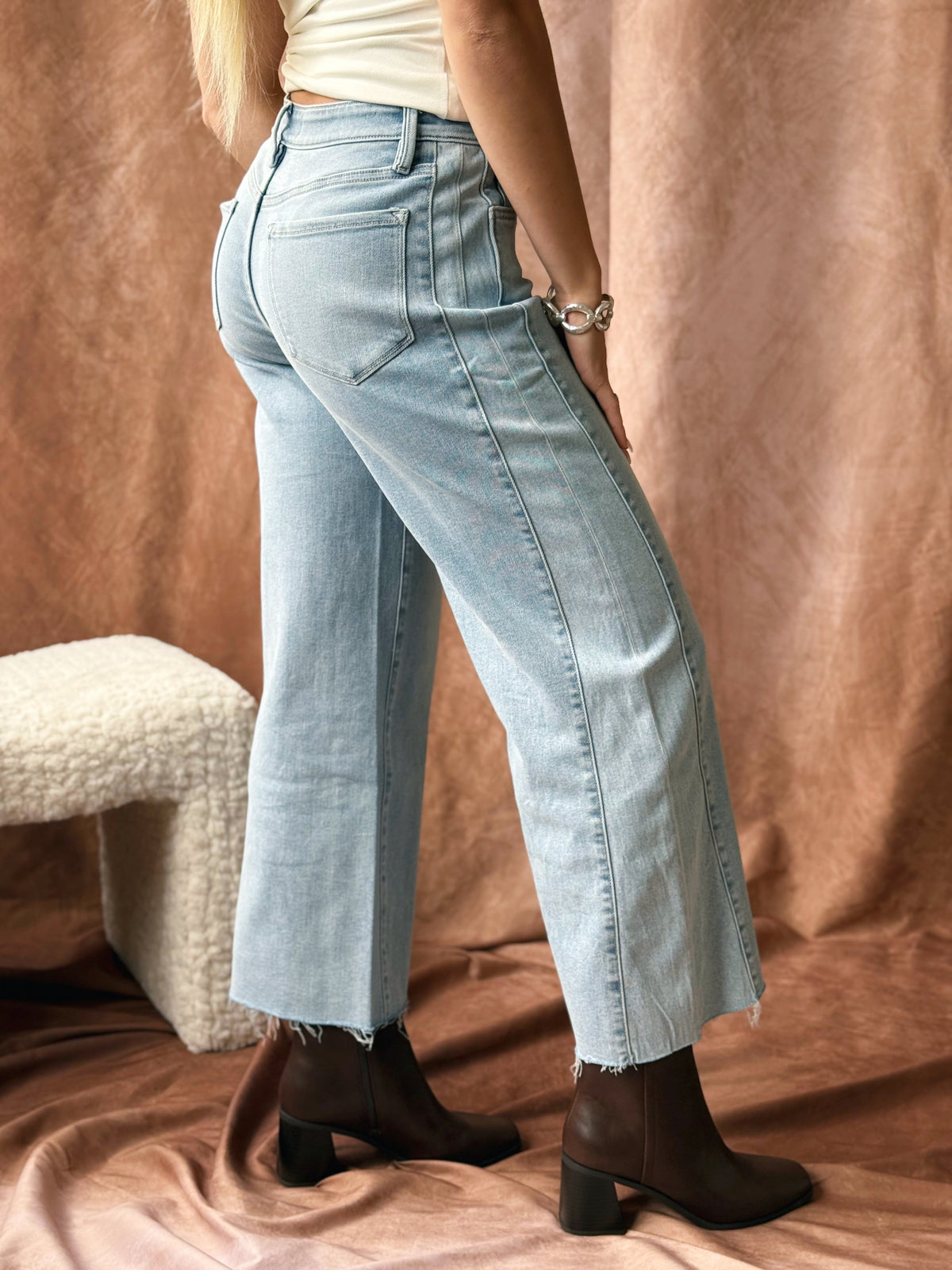 [FLYING MONKEY] Hartley Wide Leg Jean - OBEDIENT - willows clothing ANKLE