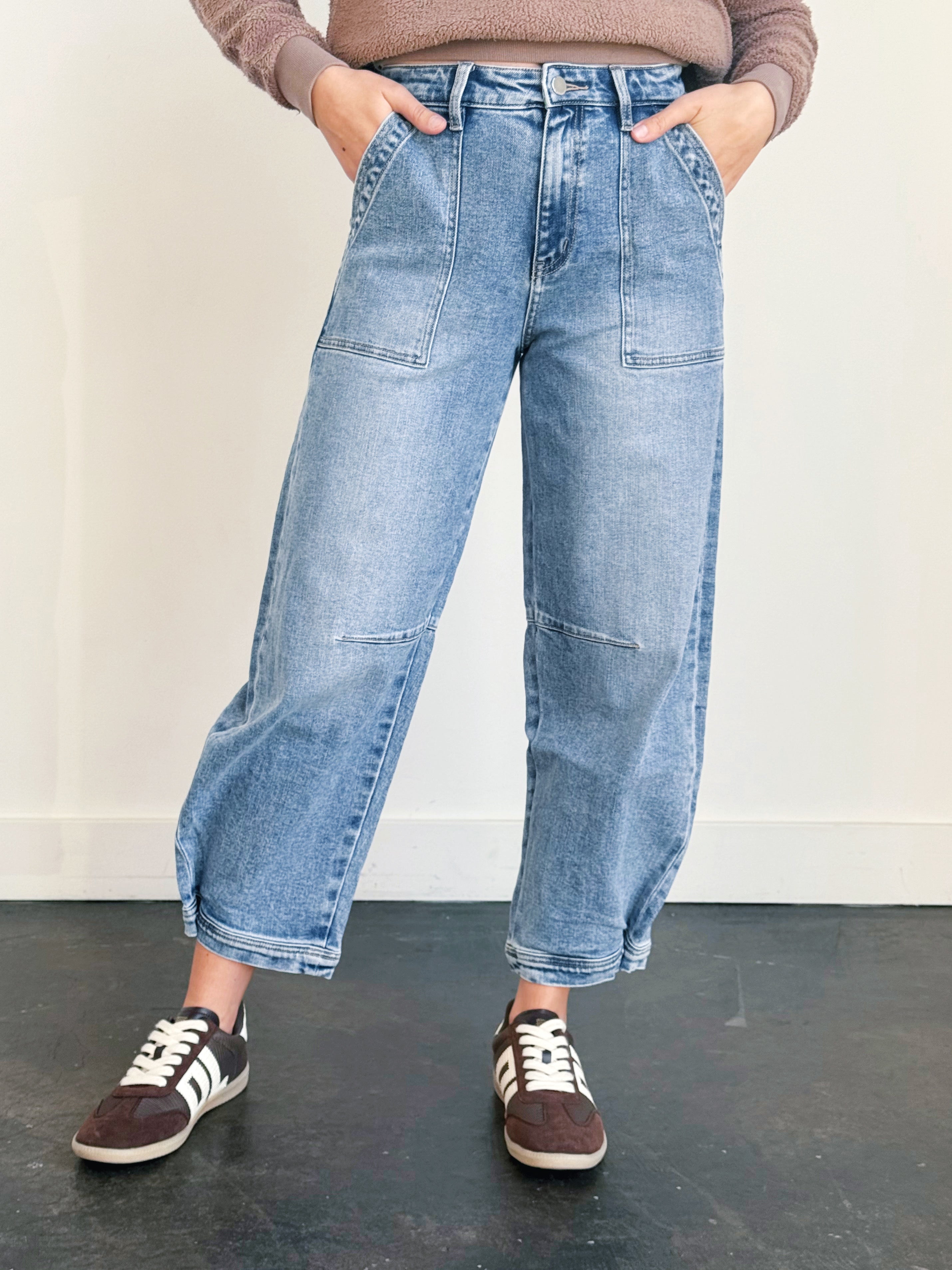 [FLYING MONKEY] Orion Jean - DENIM TEMPEST - willows clothing BARREL JEAN