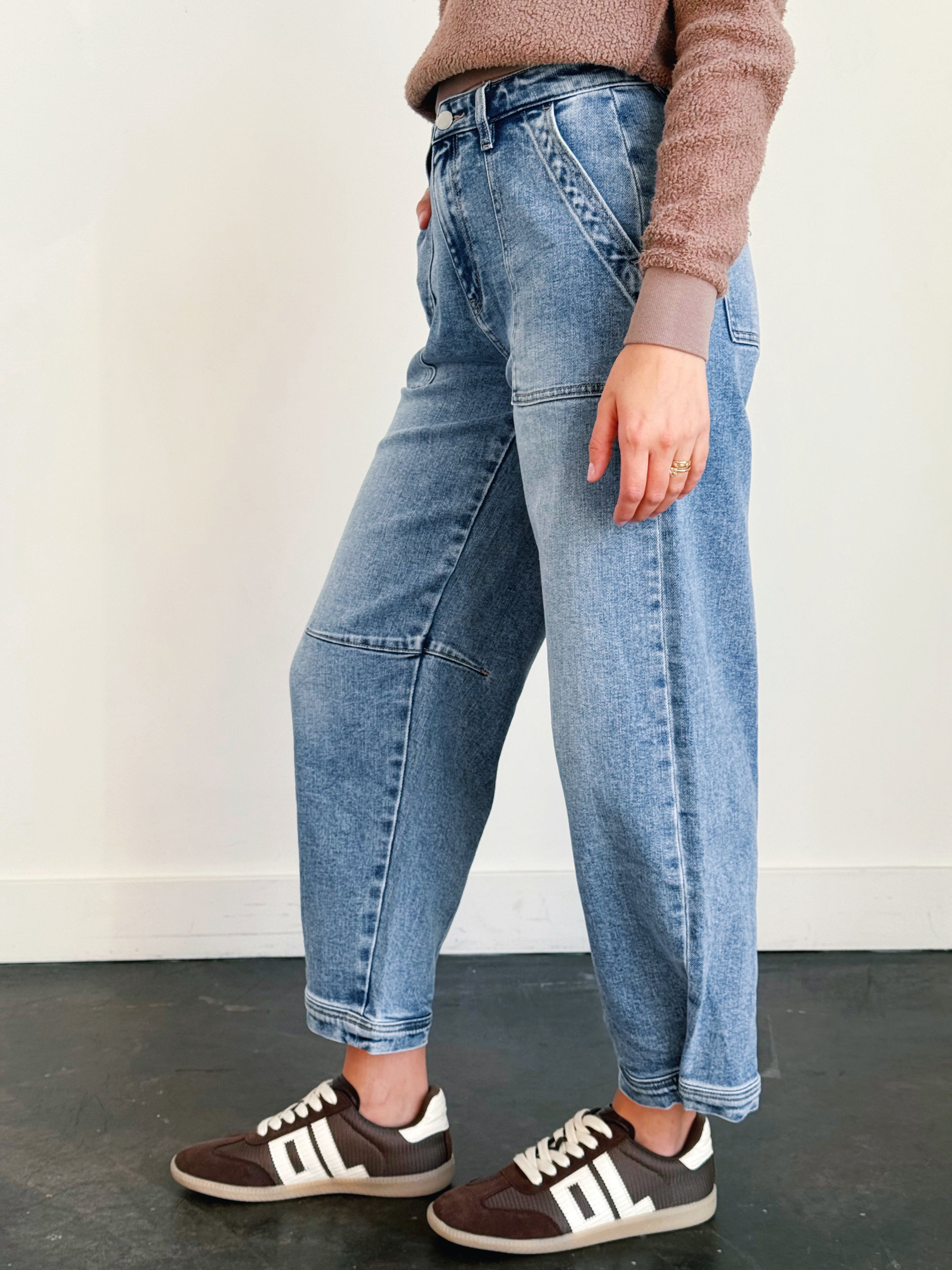 [FLYING MONKEY] Orion Jean - DENIM TEMPEST - willows clothing BARREL JEAN