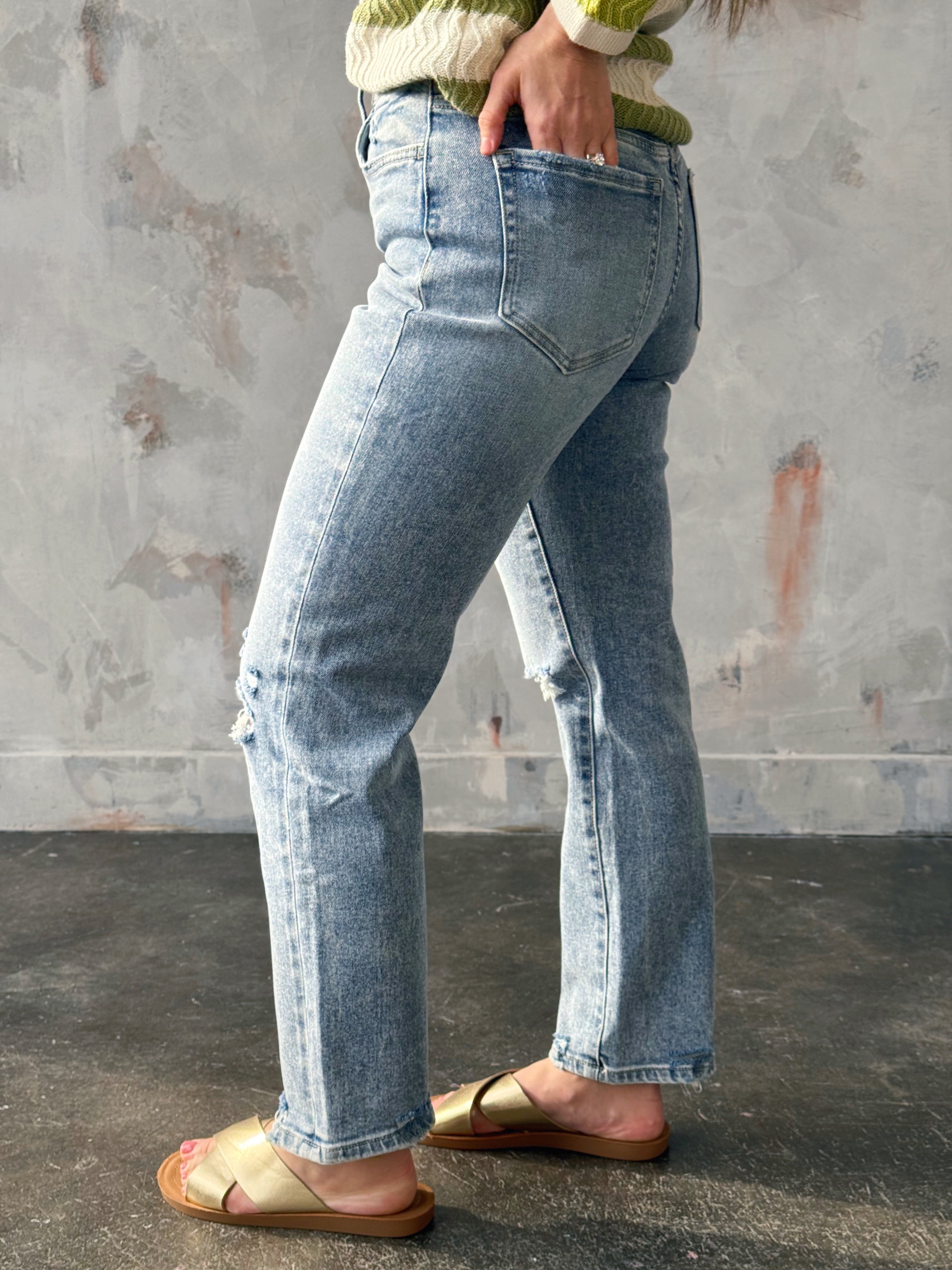 [FLYING MONKEY] Tricia Jean - VIVID - willows clothing Straight Leg