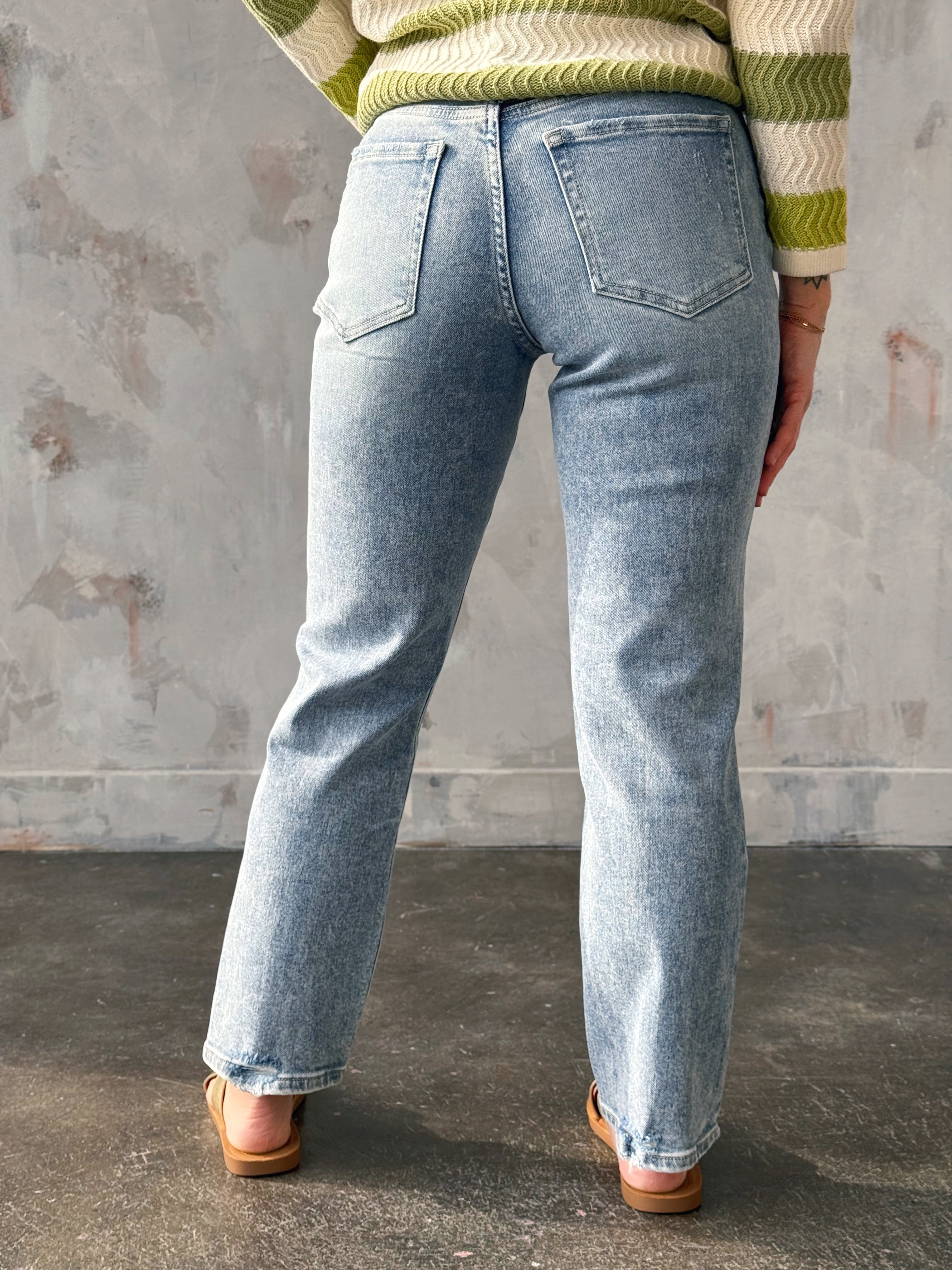 [FLYING MONKEY] Tricia Jean - VIVID - willows clothing Straight Leg