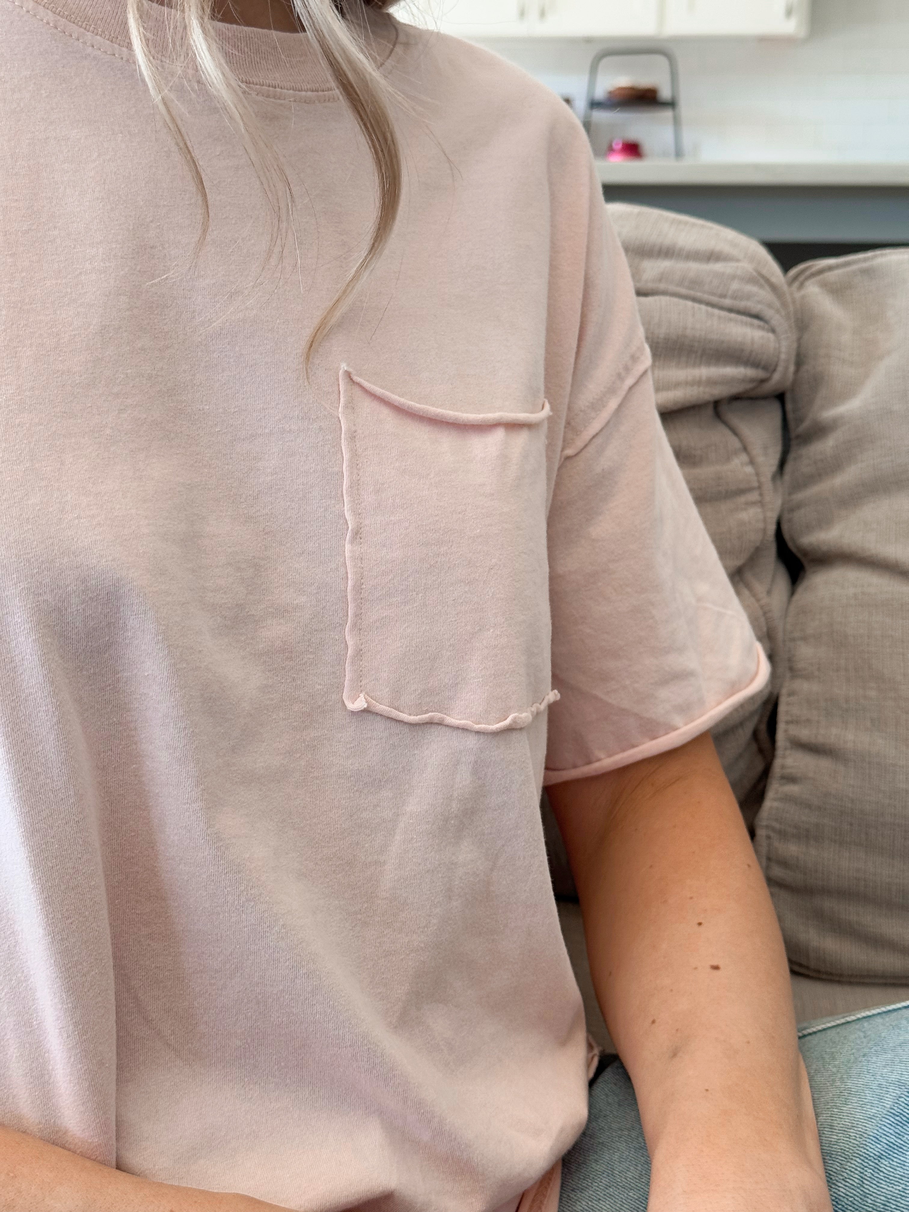 Flynn Tee - DUSTY PINK - willows clothing S/S SHIRT