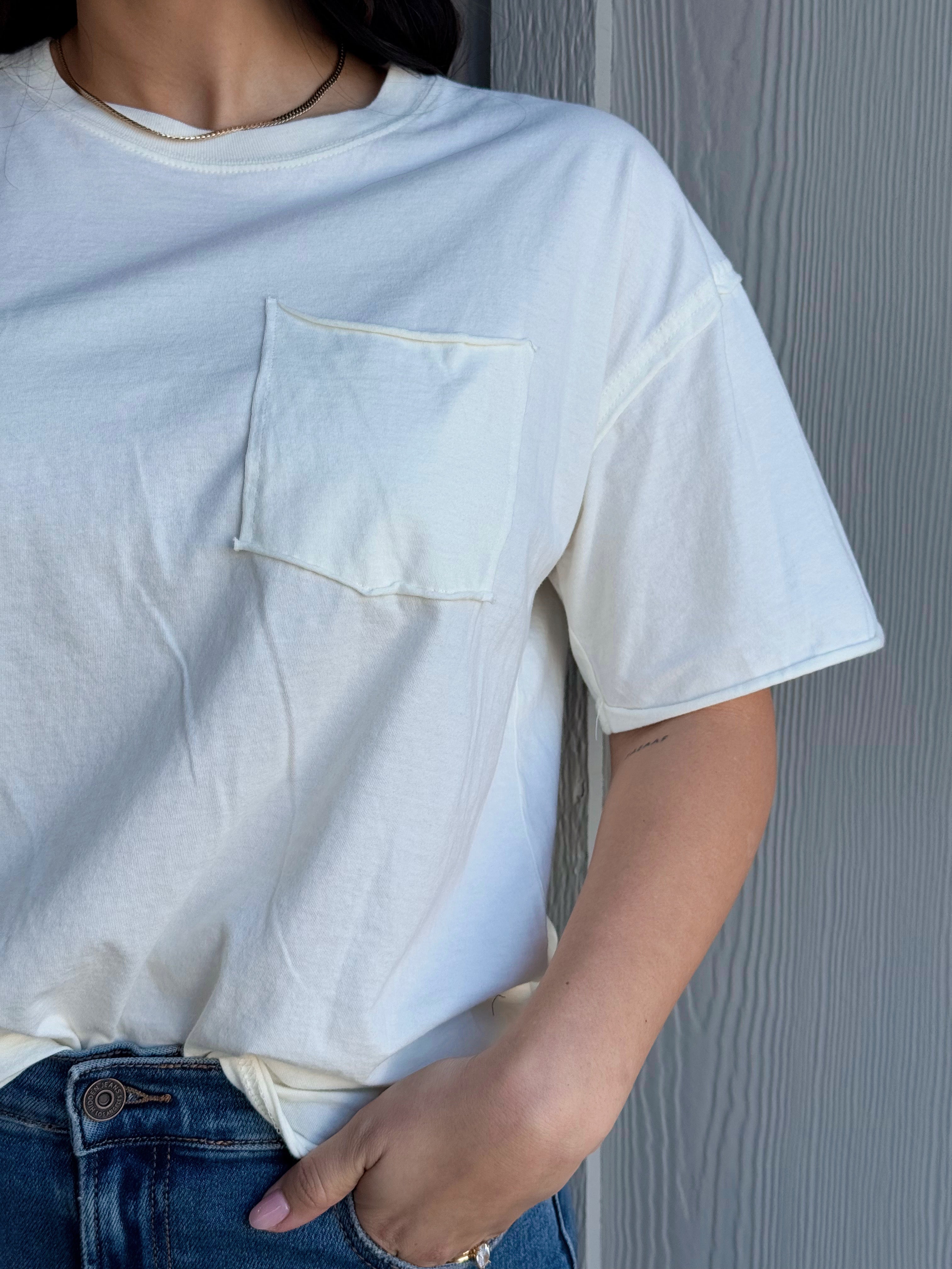 Flynn Tee - OFF WHITE - willows clothing S/S SHIRT