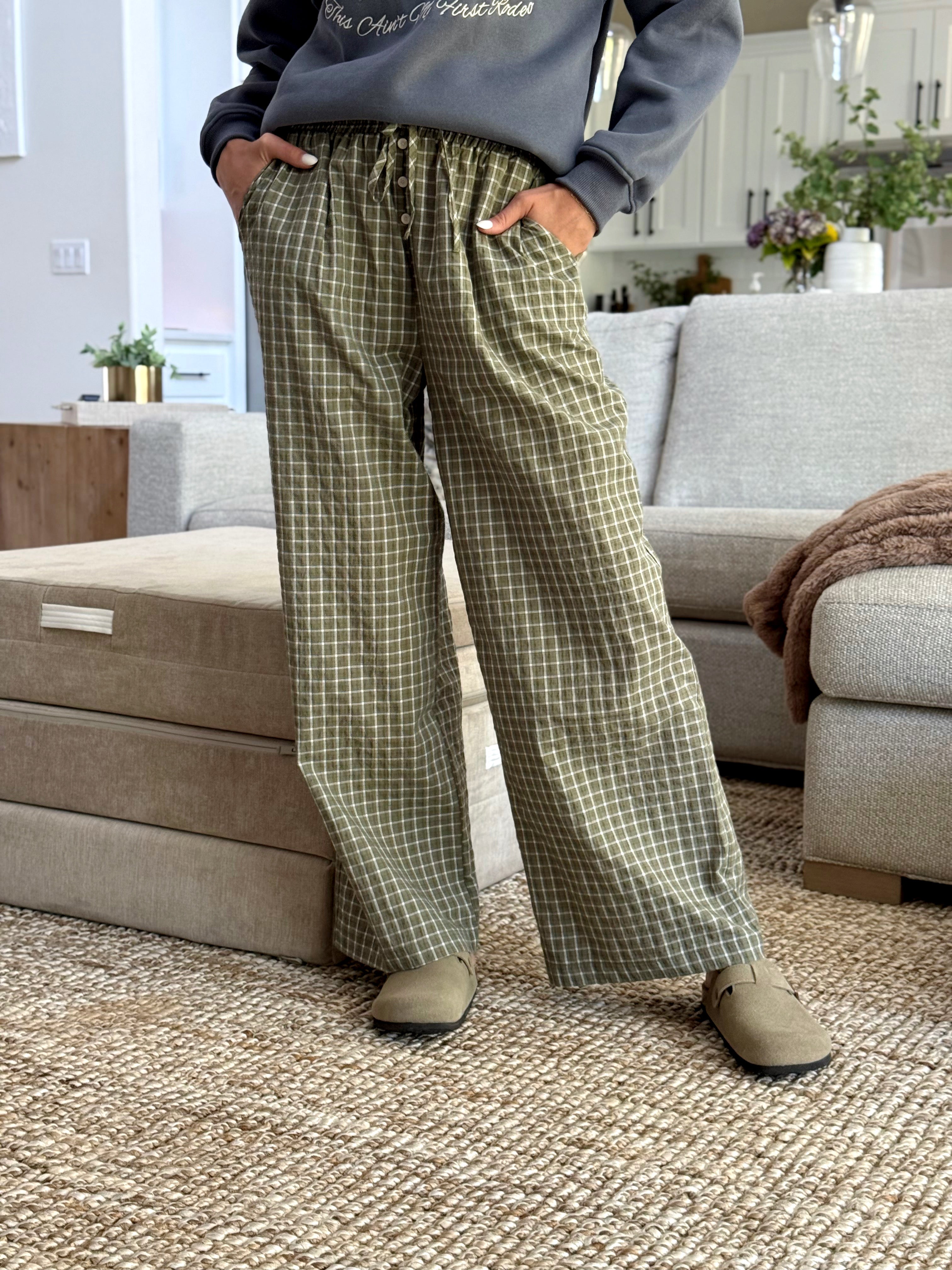 Freddie Pants - OLIVE - willows clothing PANTS