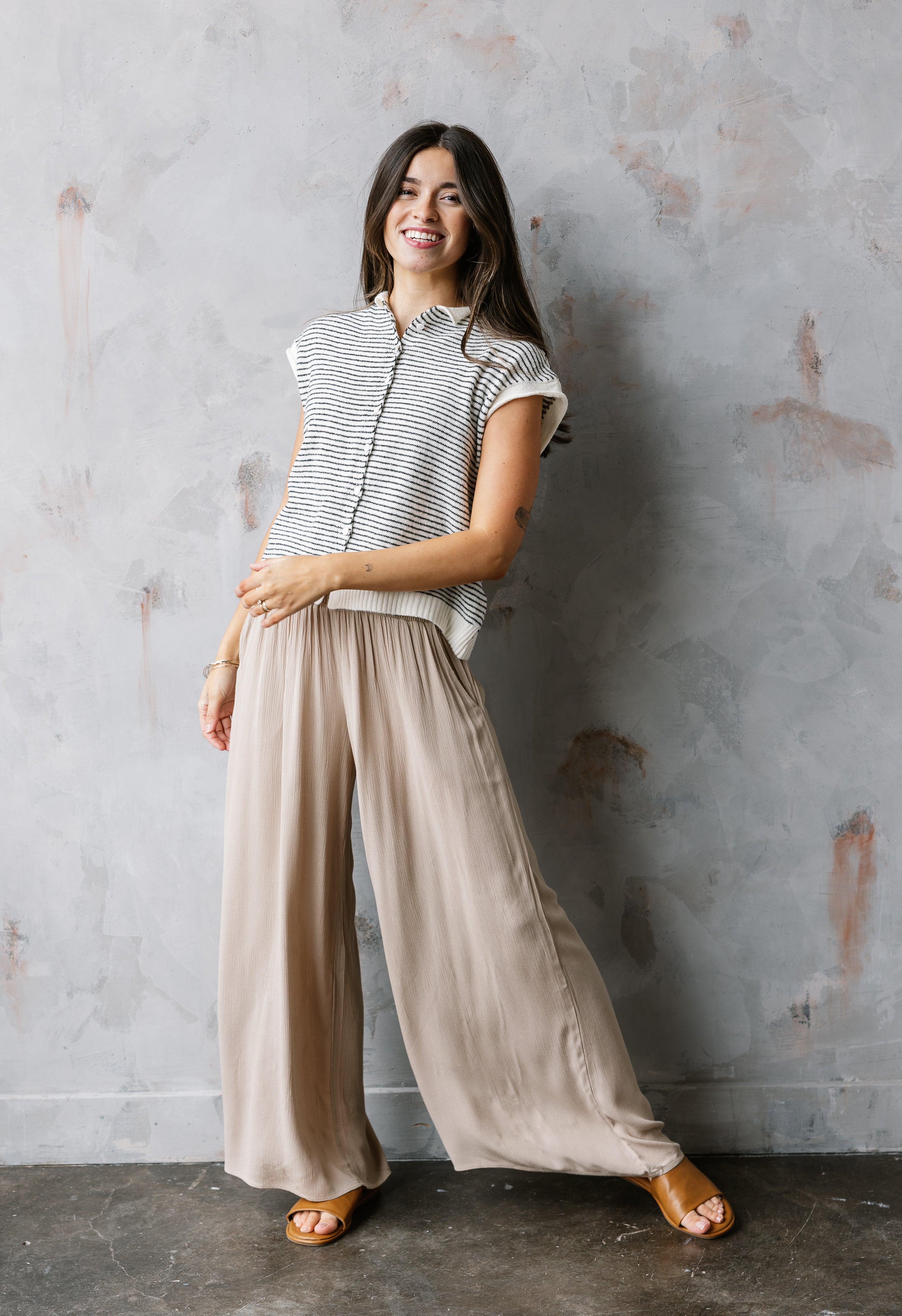 Free Flowing Pants - NEW KHAKI - willows clothing PANTS