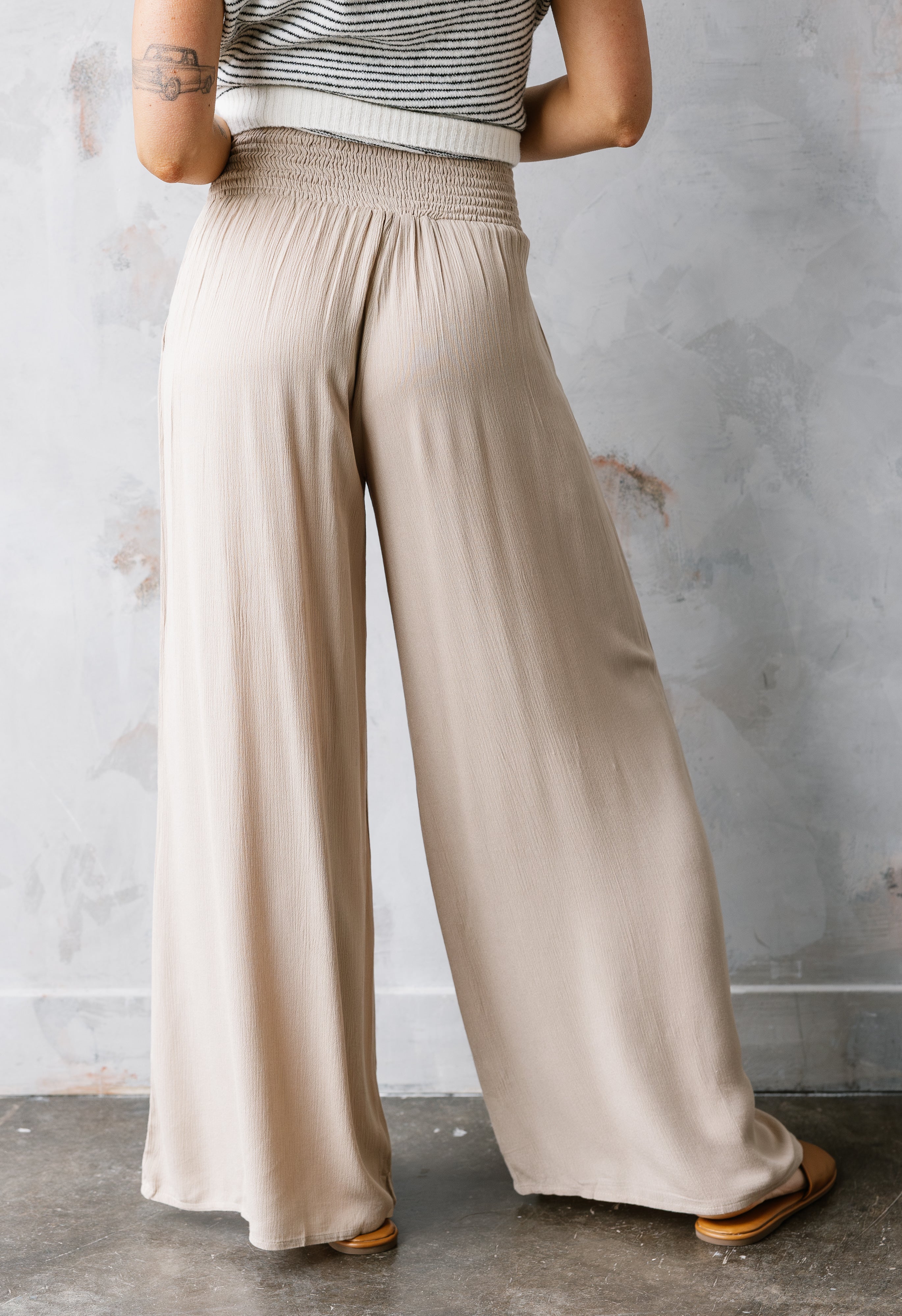 Free Flowing Pants - NEW KHAKI - willows clothing PANTS