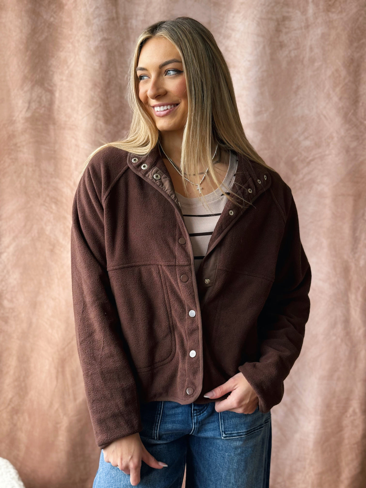 From the Farm Jacket - DARK BROWN - willows clothing JACKET