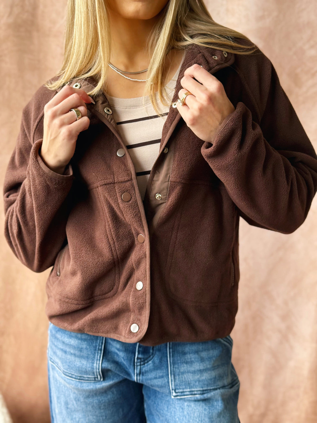 From the Farm Jacket - DARK BROWN - willows clothing JACKET