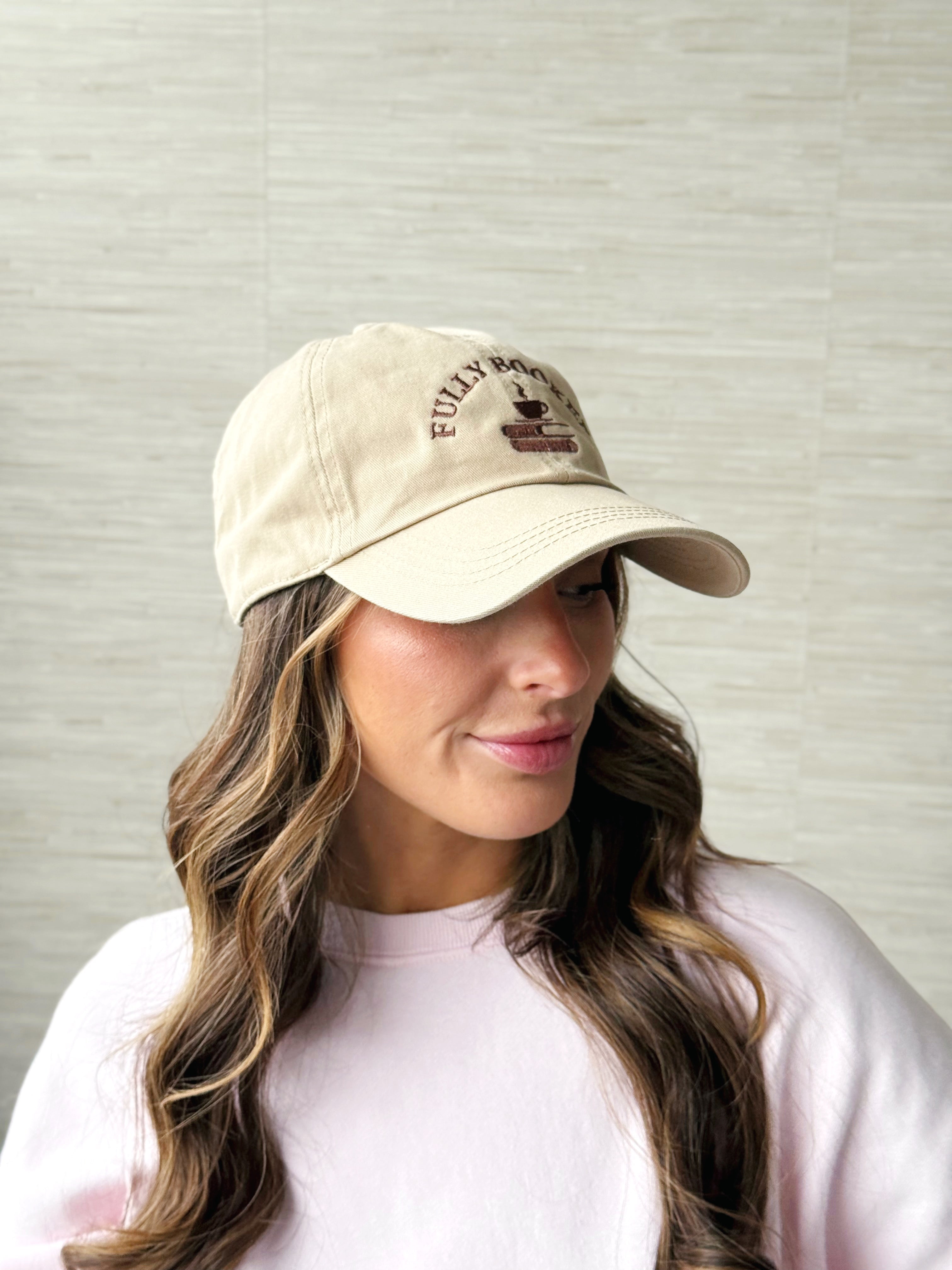 Fully Booked Baseball Hat - SAND - willows clothing HAT