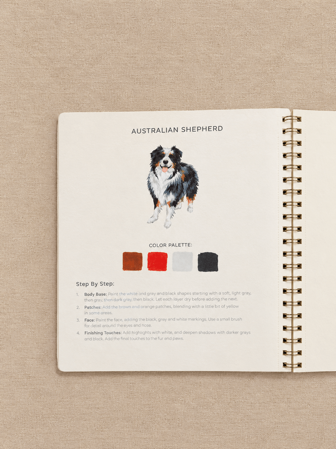 Furry Friends Dogs Learn-To-Paint Gouache Paint Book - willows clothing Books