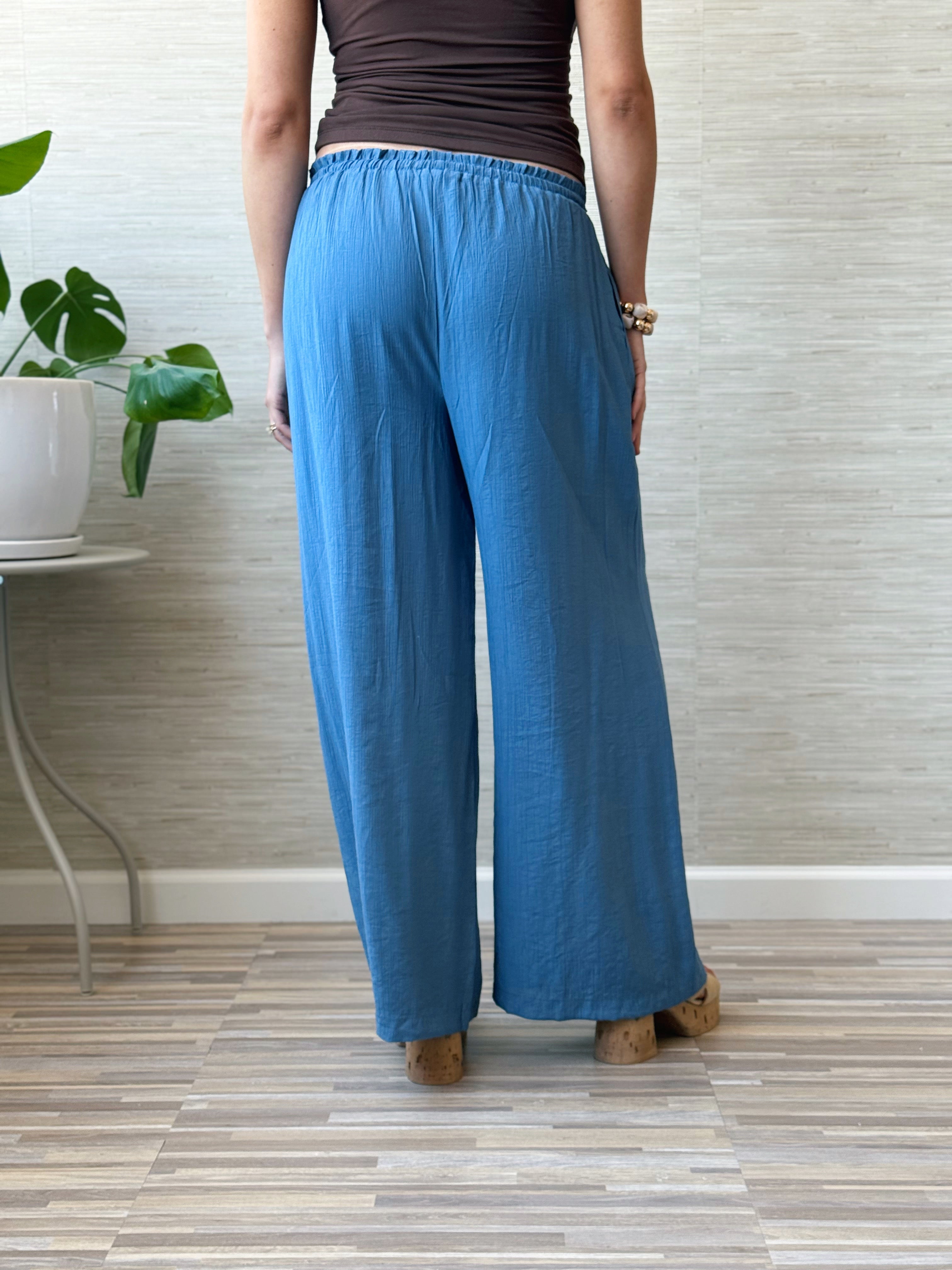 Gale Pants - DENIM - willows clothing PANTS