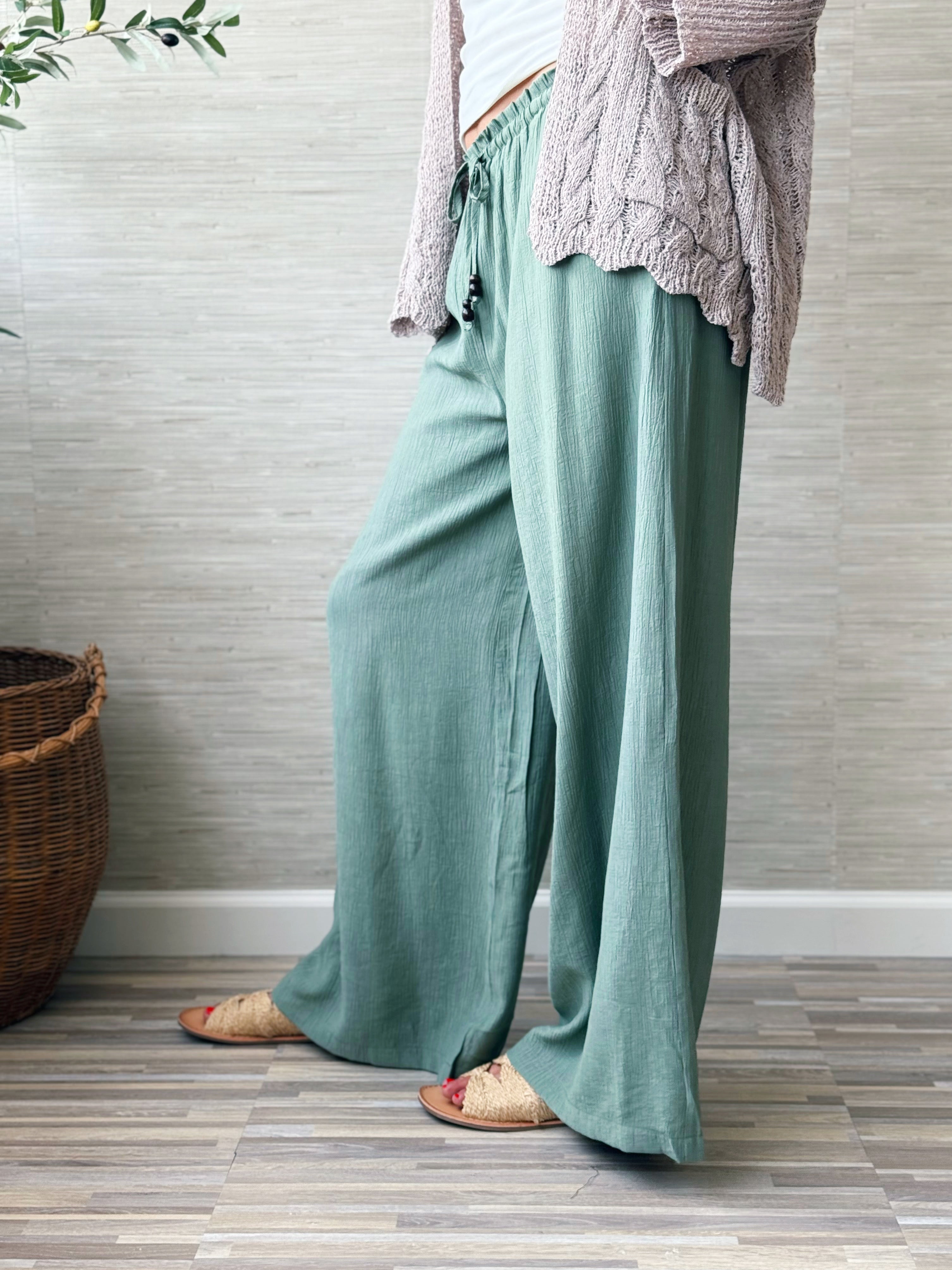 Gale Pants - OLIVINE - willows clothing PANTS