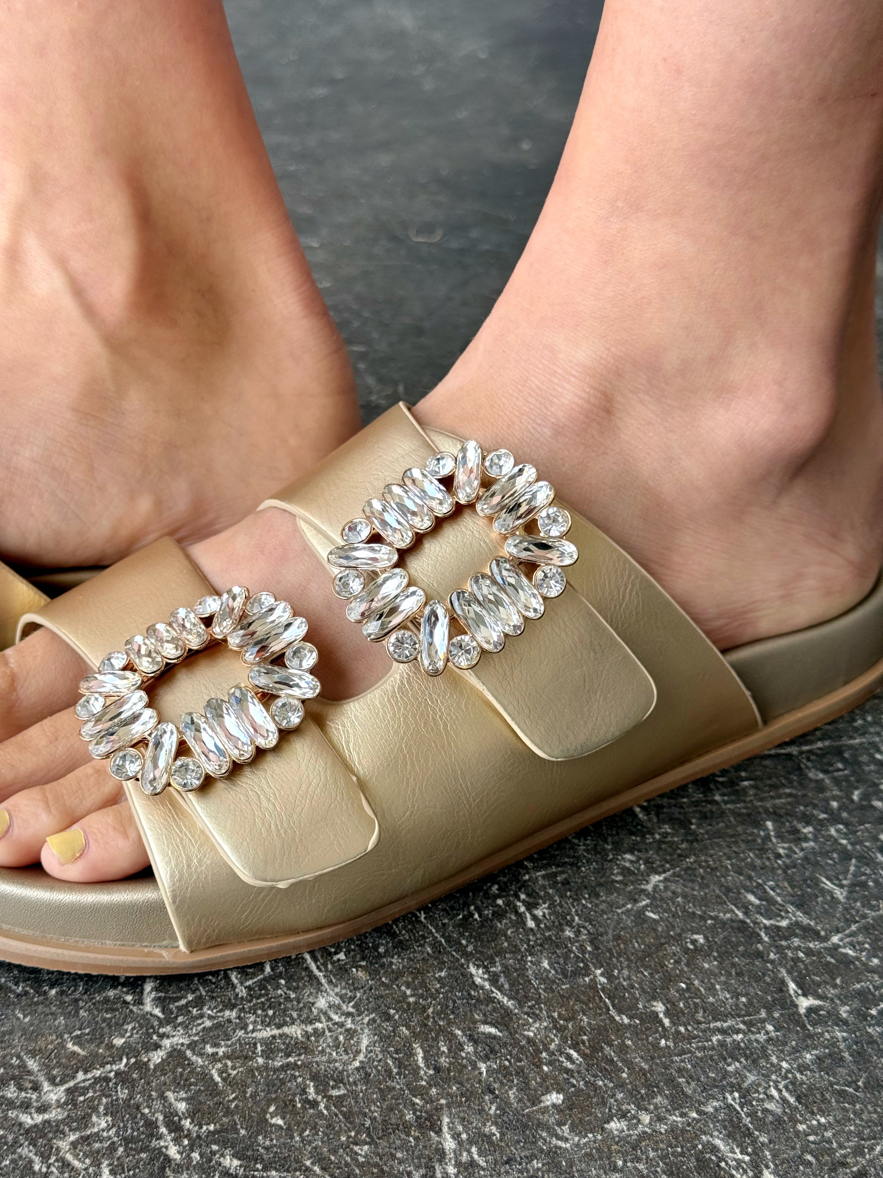 Gilded Sandals - GOLD - willows clothing SANDALS