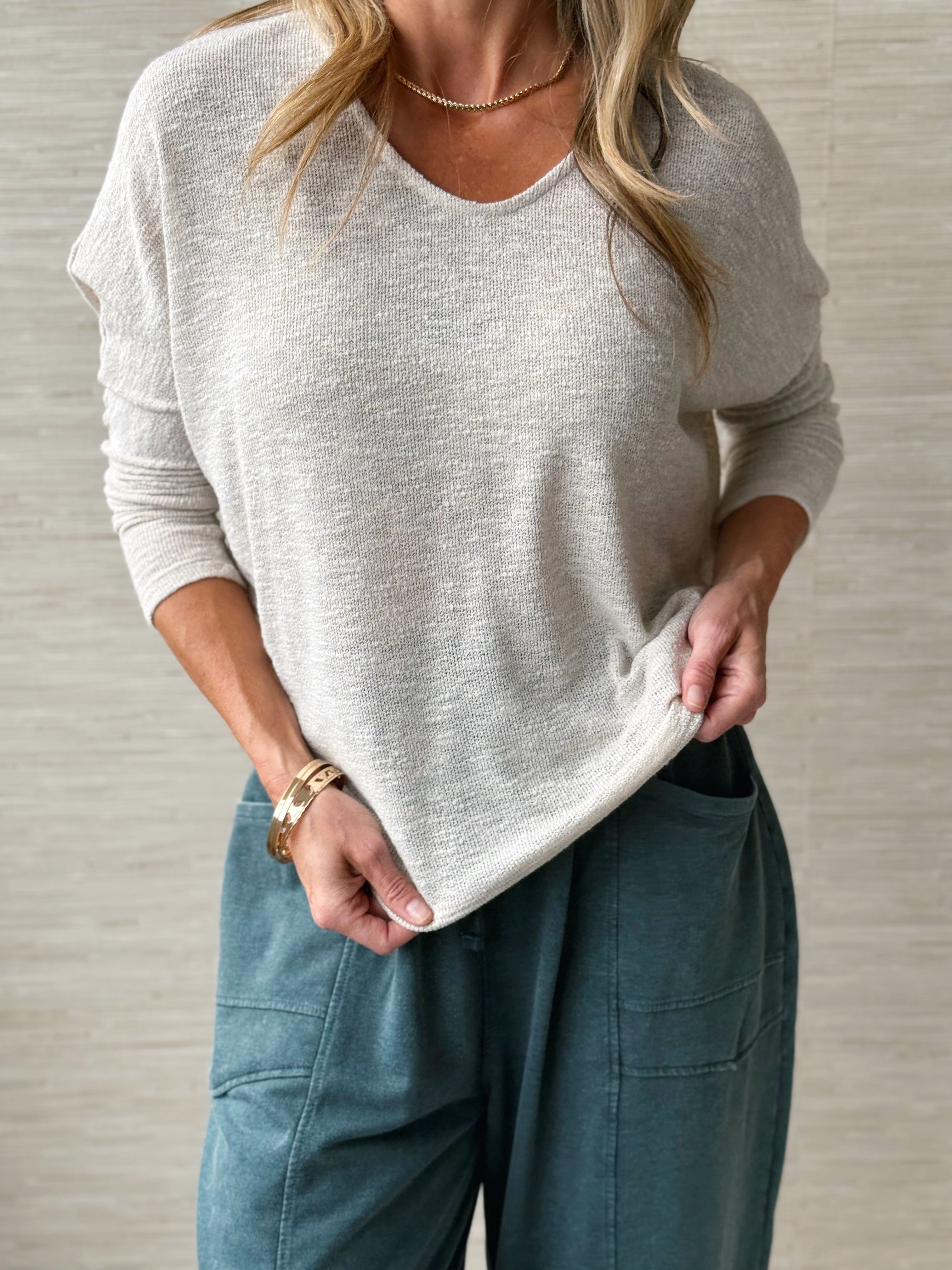 Go Anywhere Tunic - OAT - willows clothing L/S SHIRT