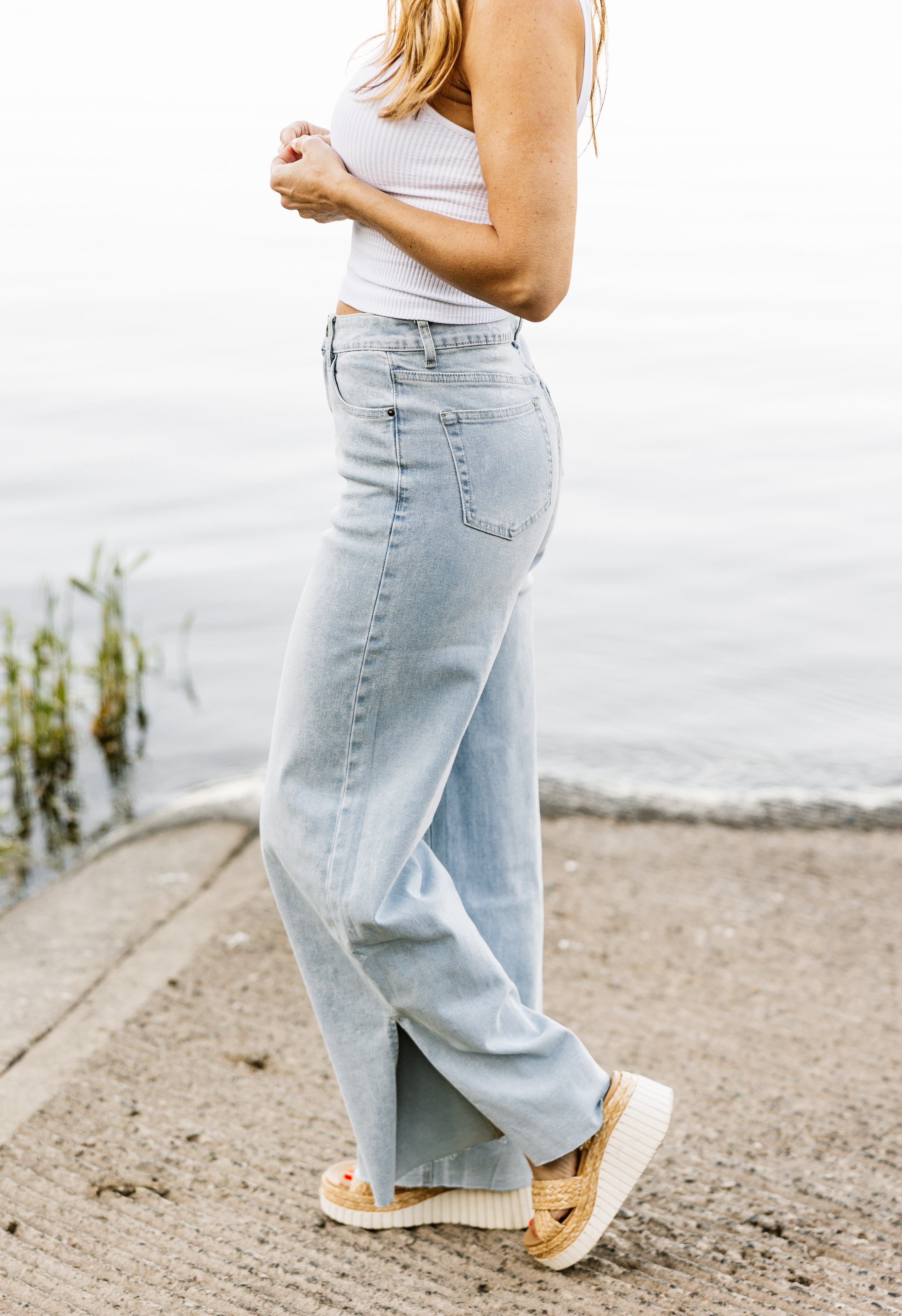 Good Luck Jeans - LIGHT - willows clothing WIDE LEG