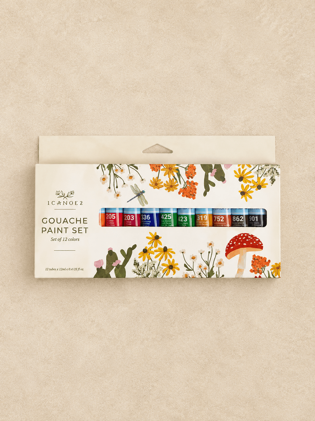 Gouache Paint Set – 12 Colors - willows clothing Gifts