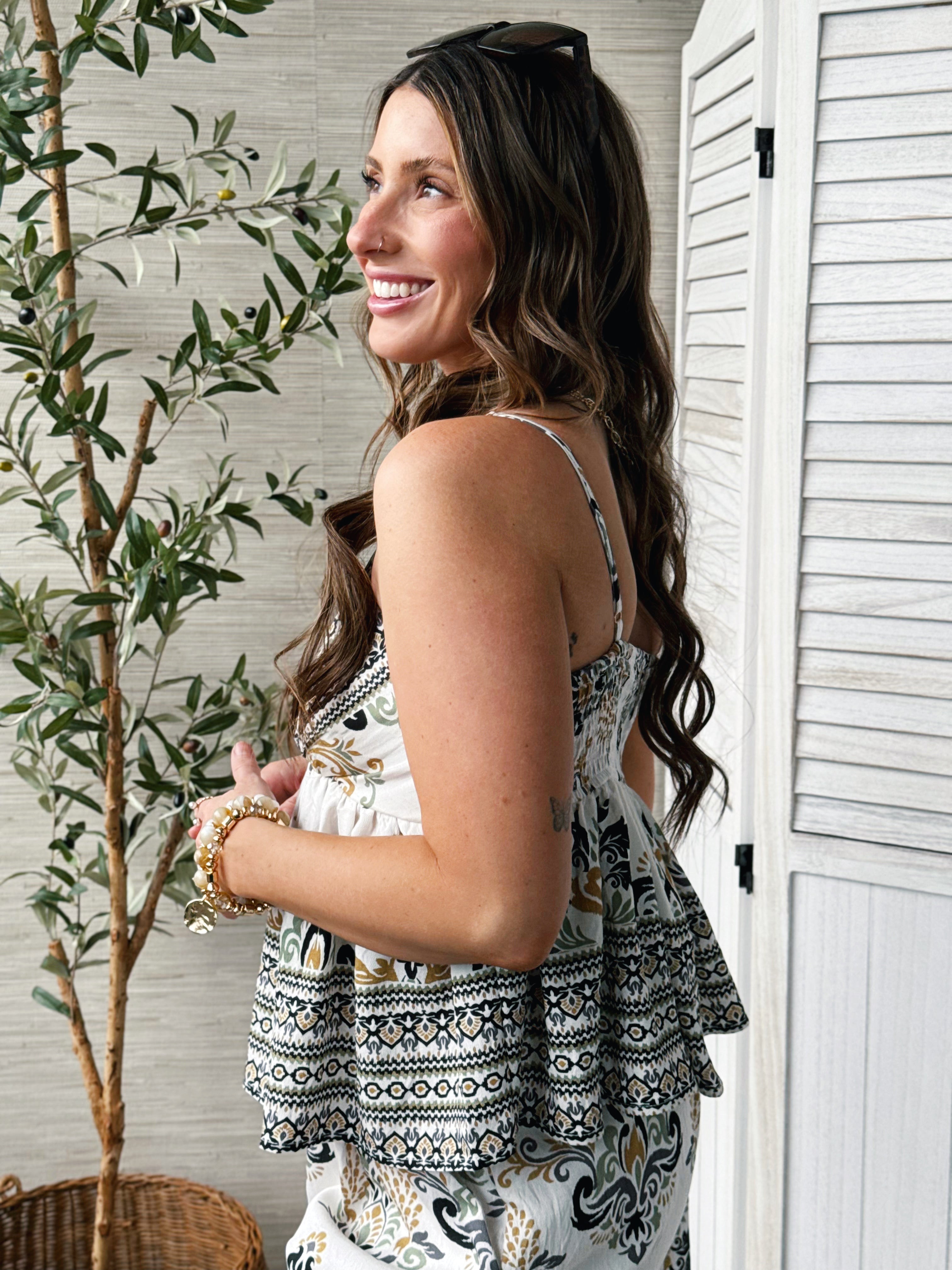 Granada Tank - BLACK - willows clothing BLOUSE