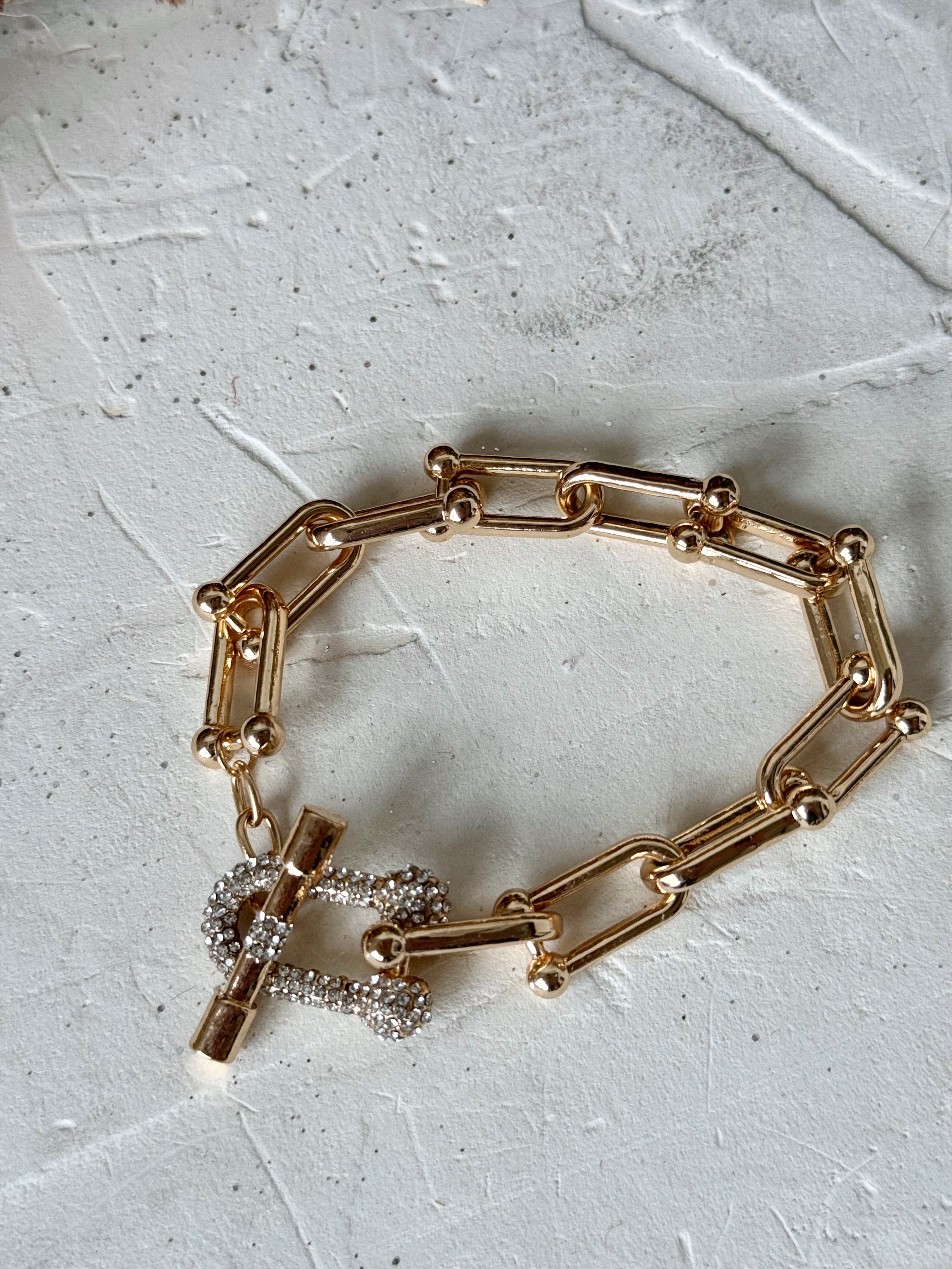 Halo Chain Bracelet - GOLD - willows clothing Bracelets
