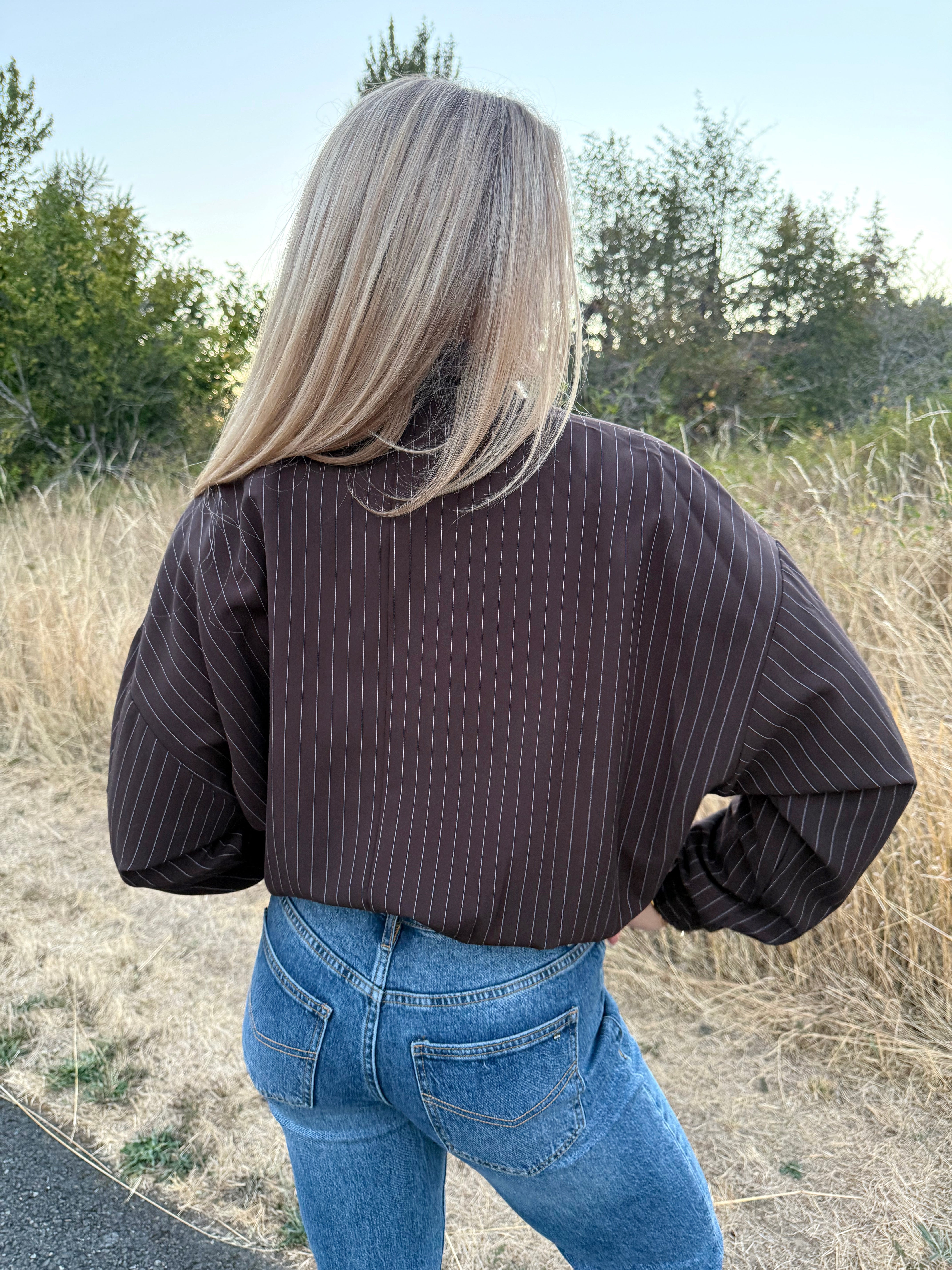 Hannie Jacket- DARK BROWN - willows clothing JACKET