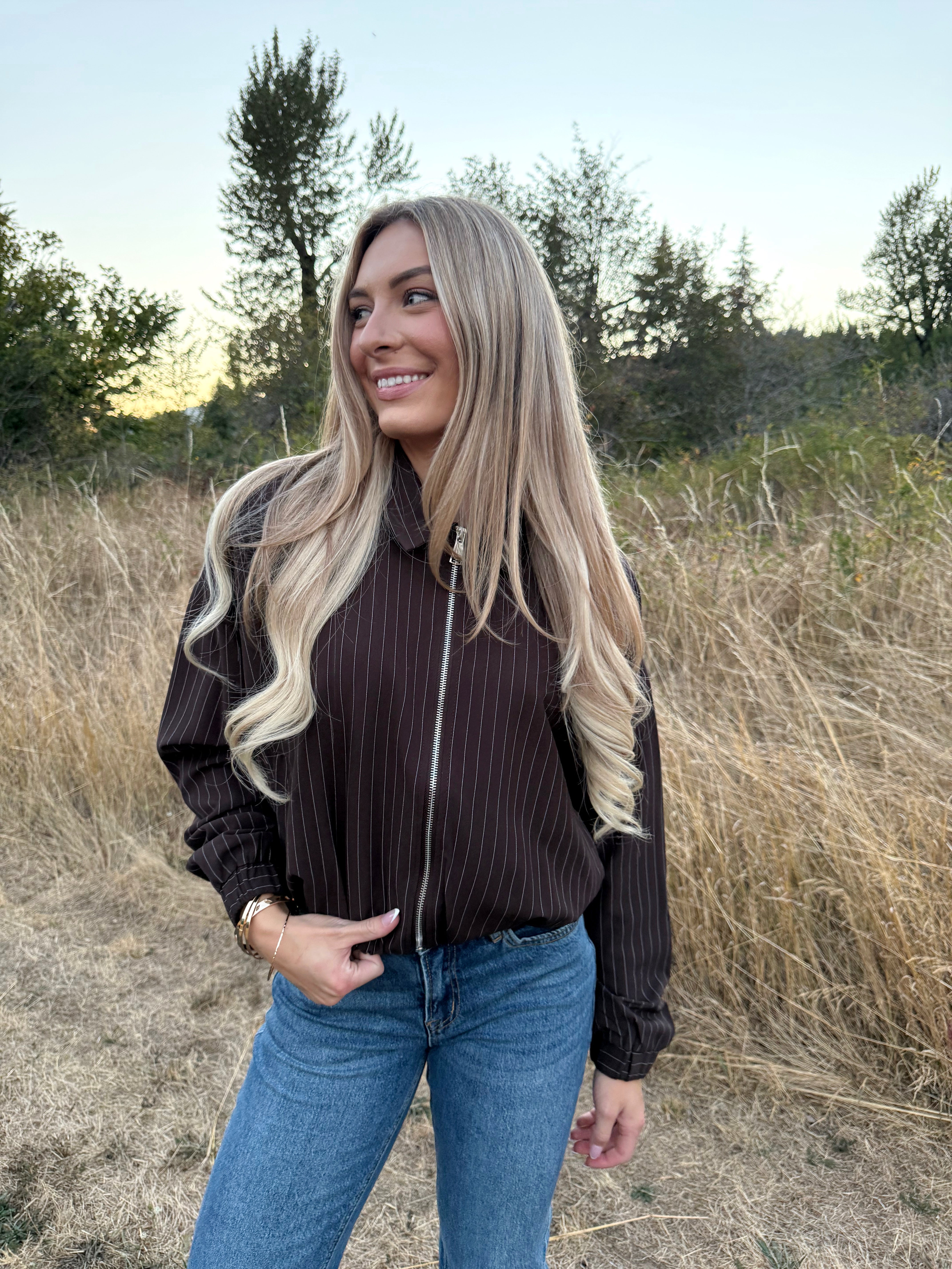 Hannie Jacket- DARK BROWN - willows clothing JACKET