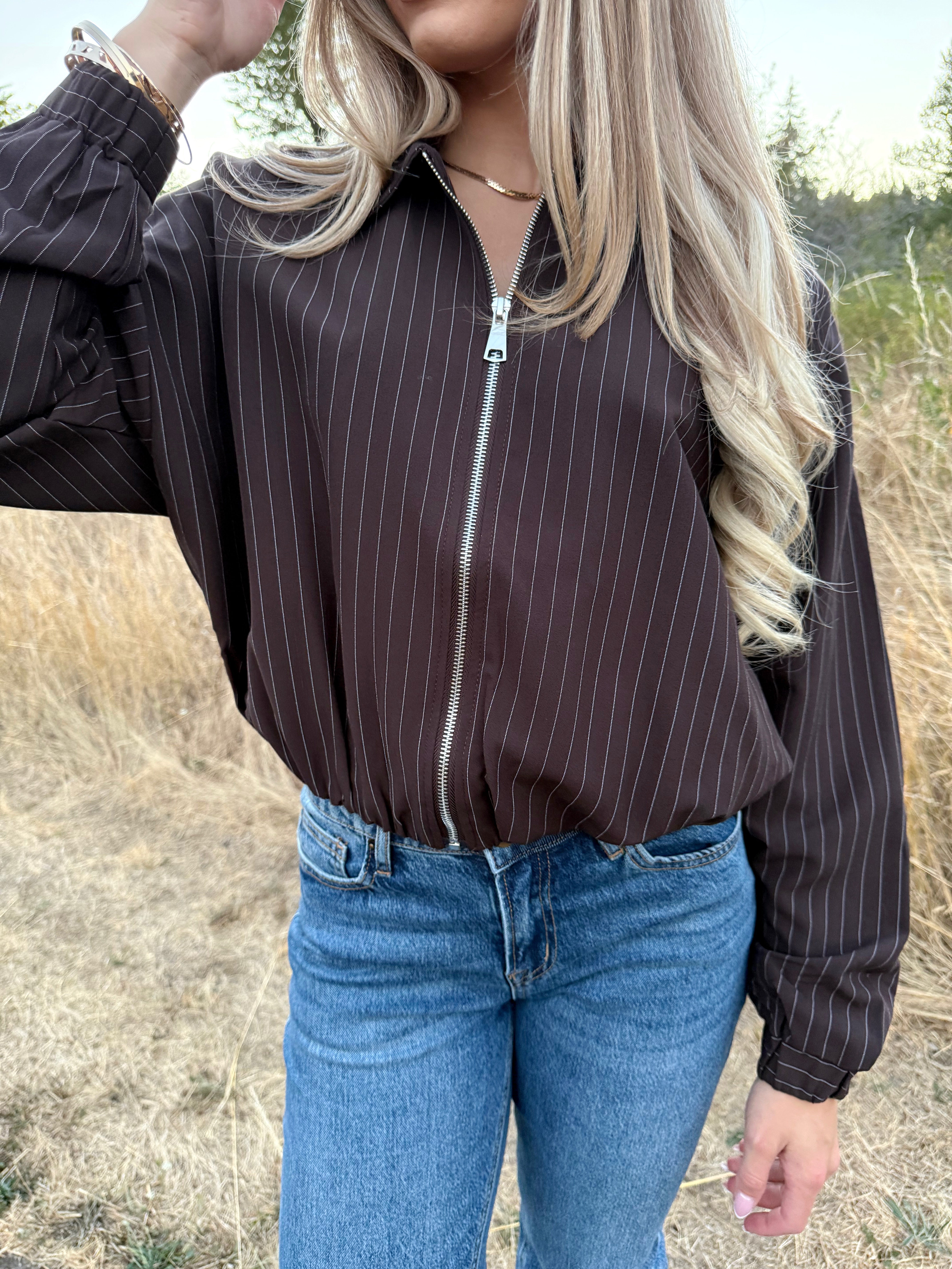 Hannie Jacket- DARK BROWN - willows clothing JACKET