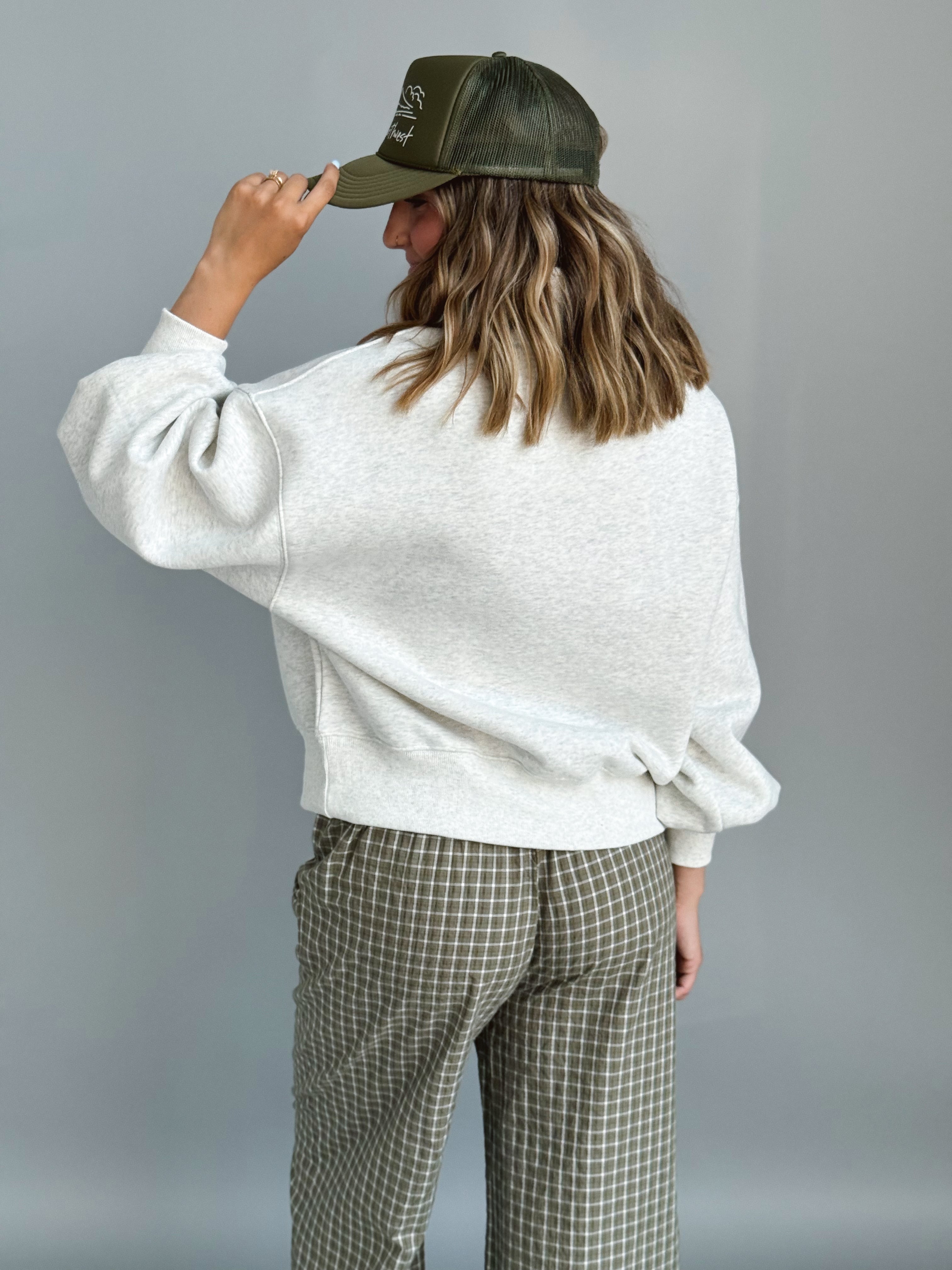 Harvey Sweatshirt - WHITE MELANGE - willows clothing SWEATSHIRT