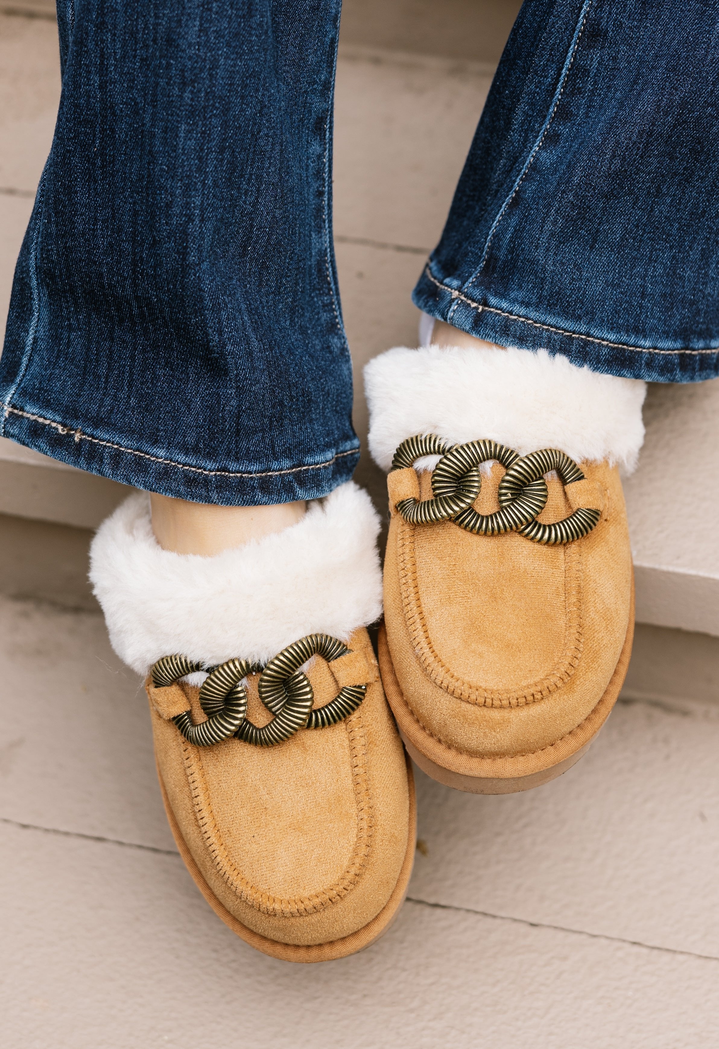 Haven Slippers - CHESTNUT - willows clothing SLIPPERS