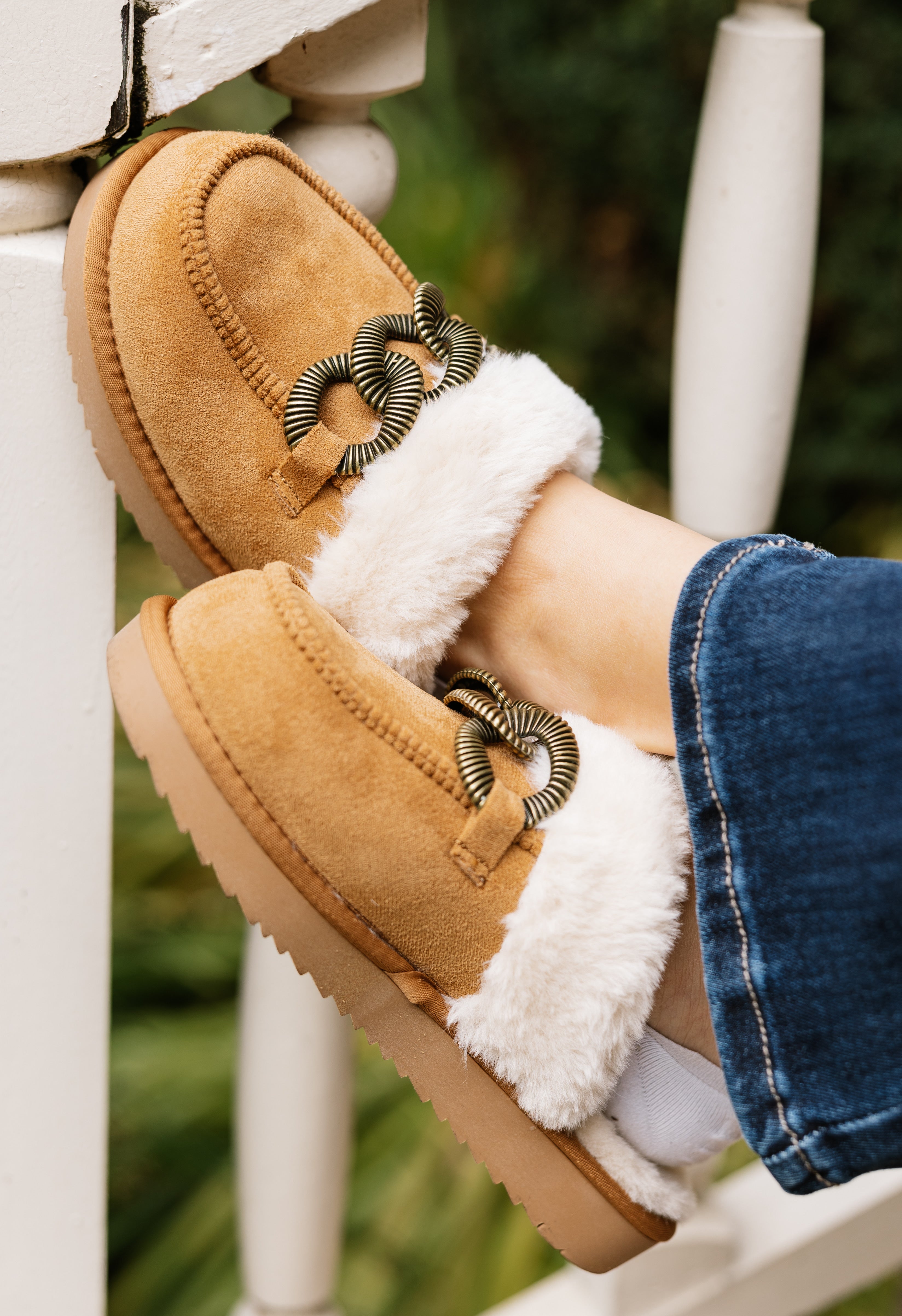 Haven Slippers - CHESTNUT - willows clothing SLIPPERS