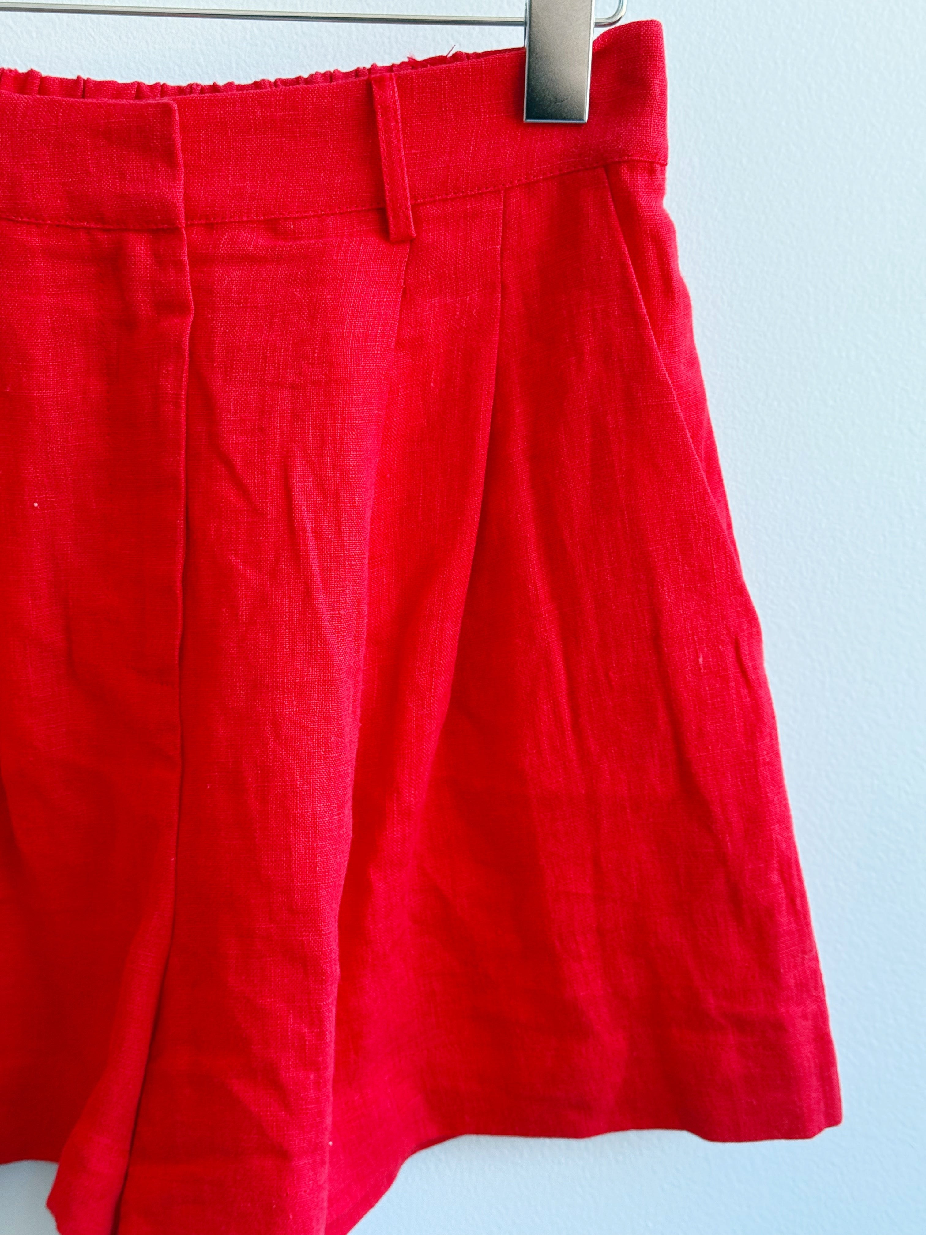 Heart to Heart Shorts - RED - willows clothing SHORTS