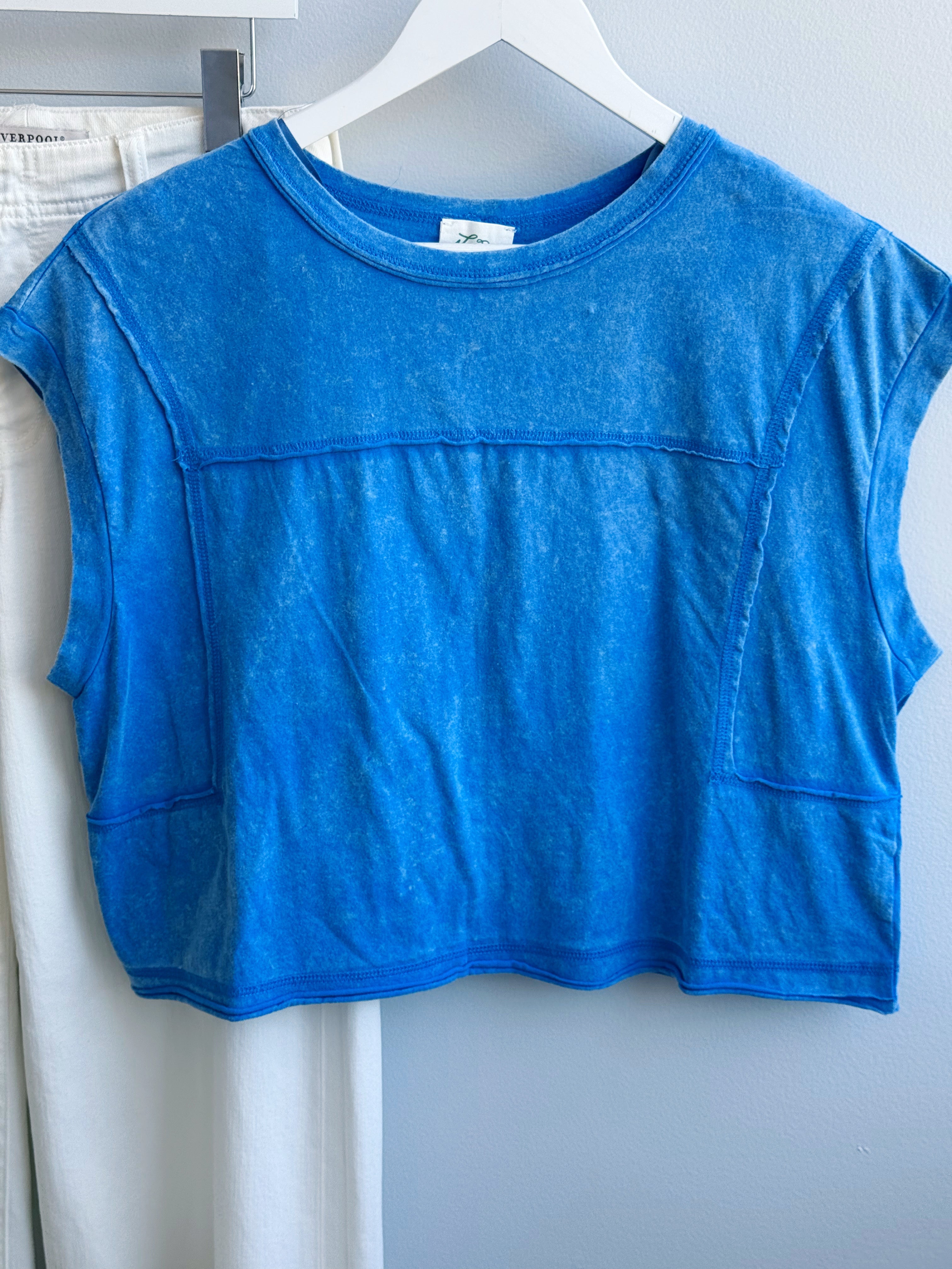 Heather Tee - BLUE - willows clothing S/S SHIRT
