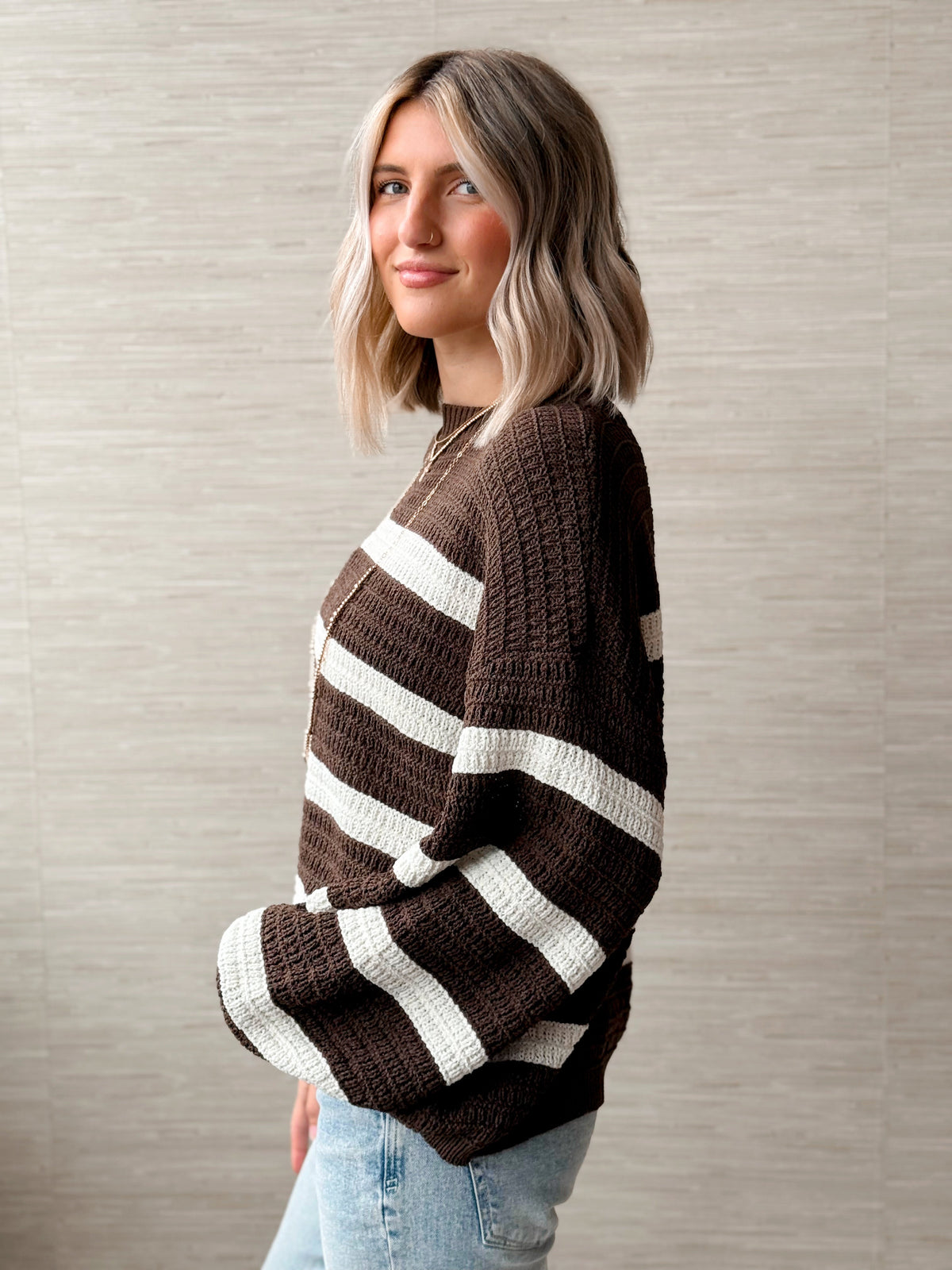 Hello, Sweater Weather - DARK BROWN - willows clothing SWEATER