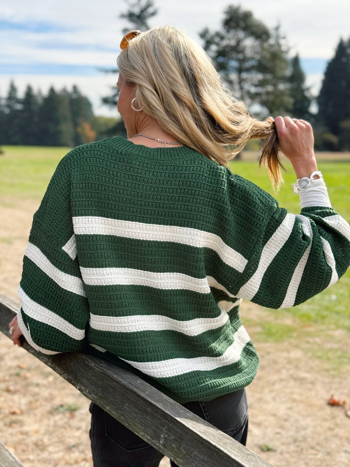 Hello, Sweater Weather - DARK GREEN - willows clothing SWEATER