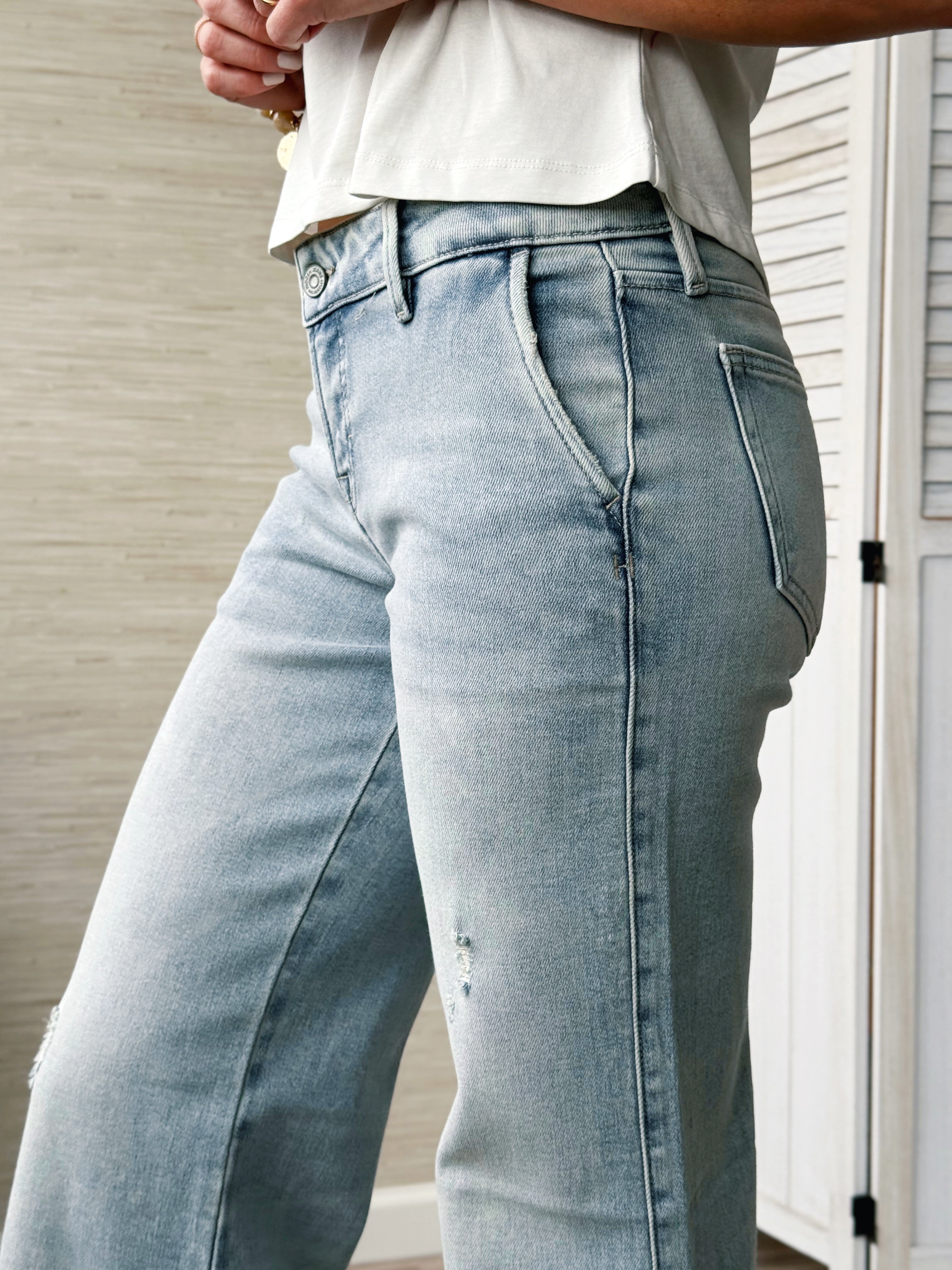[HIDDEN] Eva Trouser Jean - LIGHT - willows clothing TROUSERS