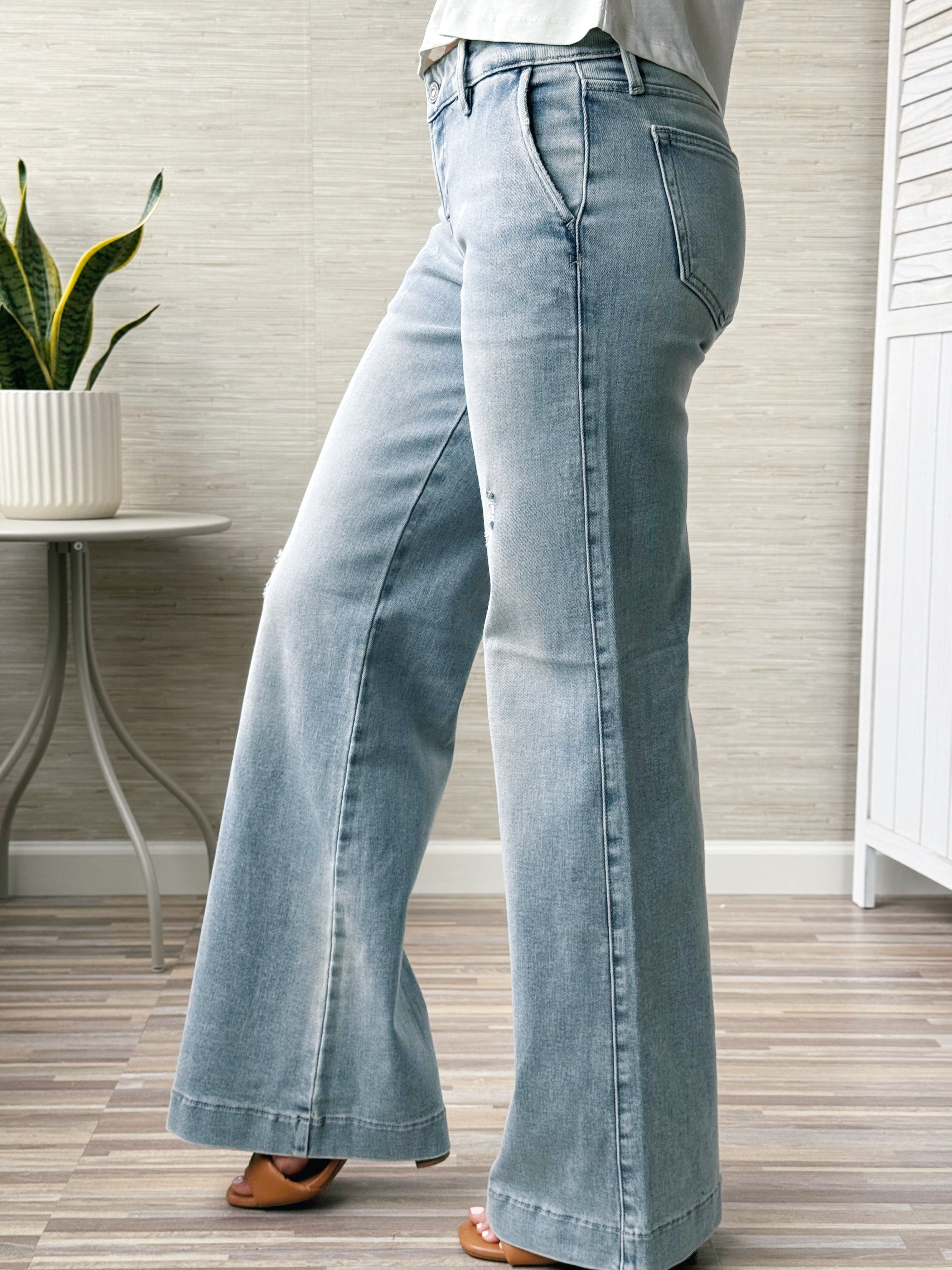 [HIDDEN] Eva Trouser Jean - LIGHT - willows clothing TROUSERS
