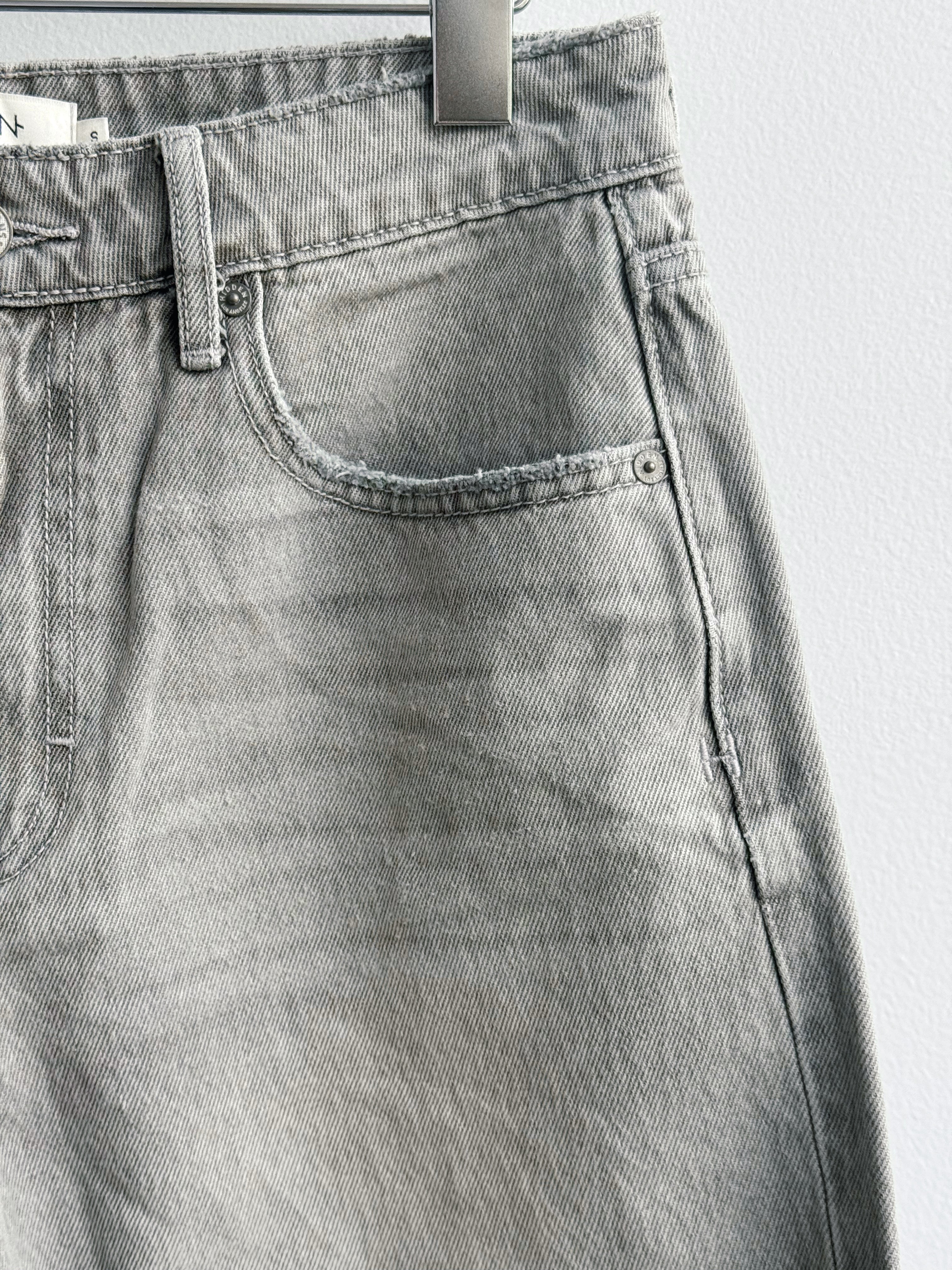 [HIDDEN] Fletcher Denim Shorts - LIGHT GREY - willows clothing SHORTS