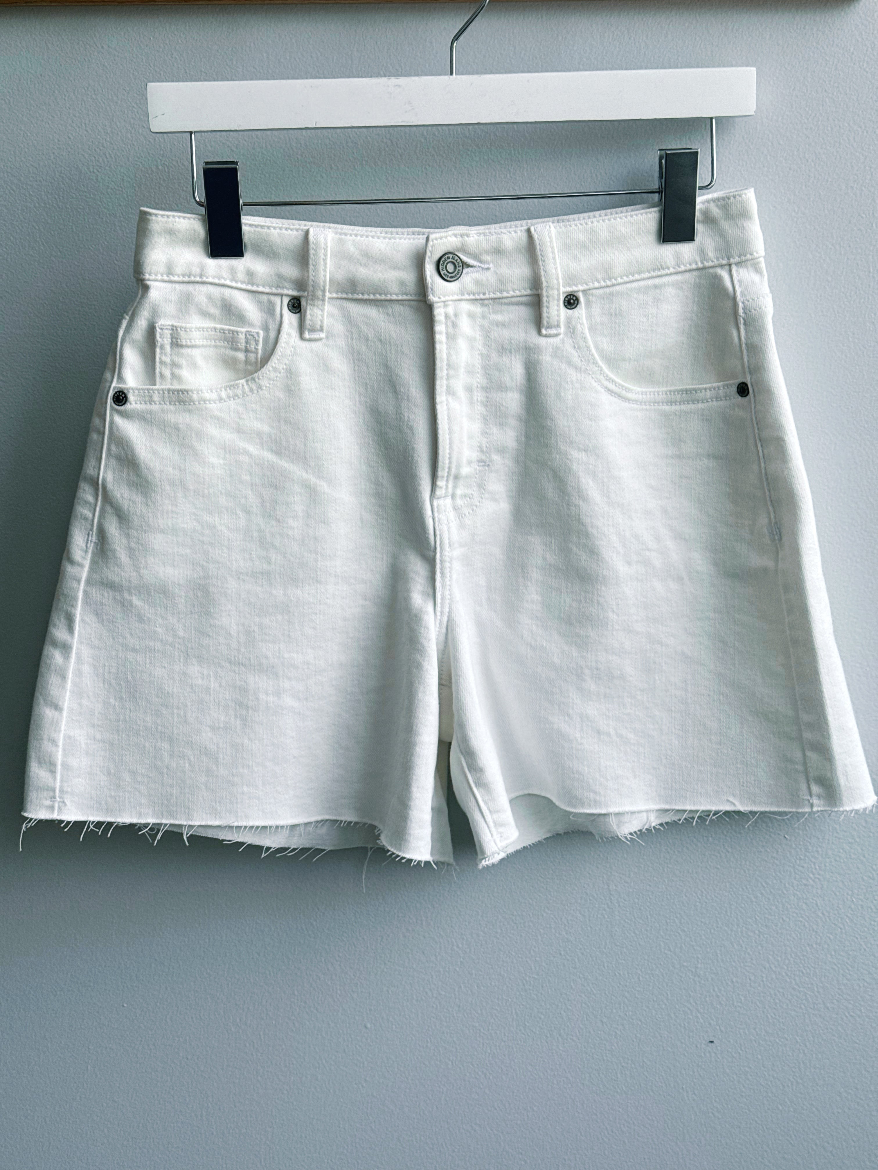 [HIDDEN] Kenzie Denim Shorts - WHITE - willows clothing SHORTS