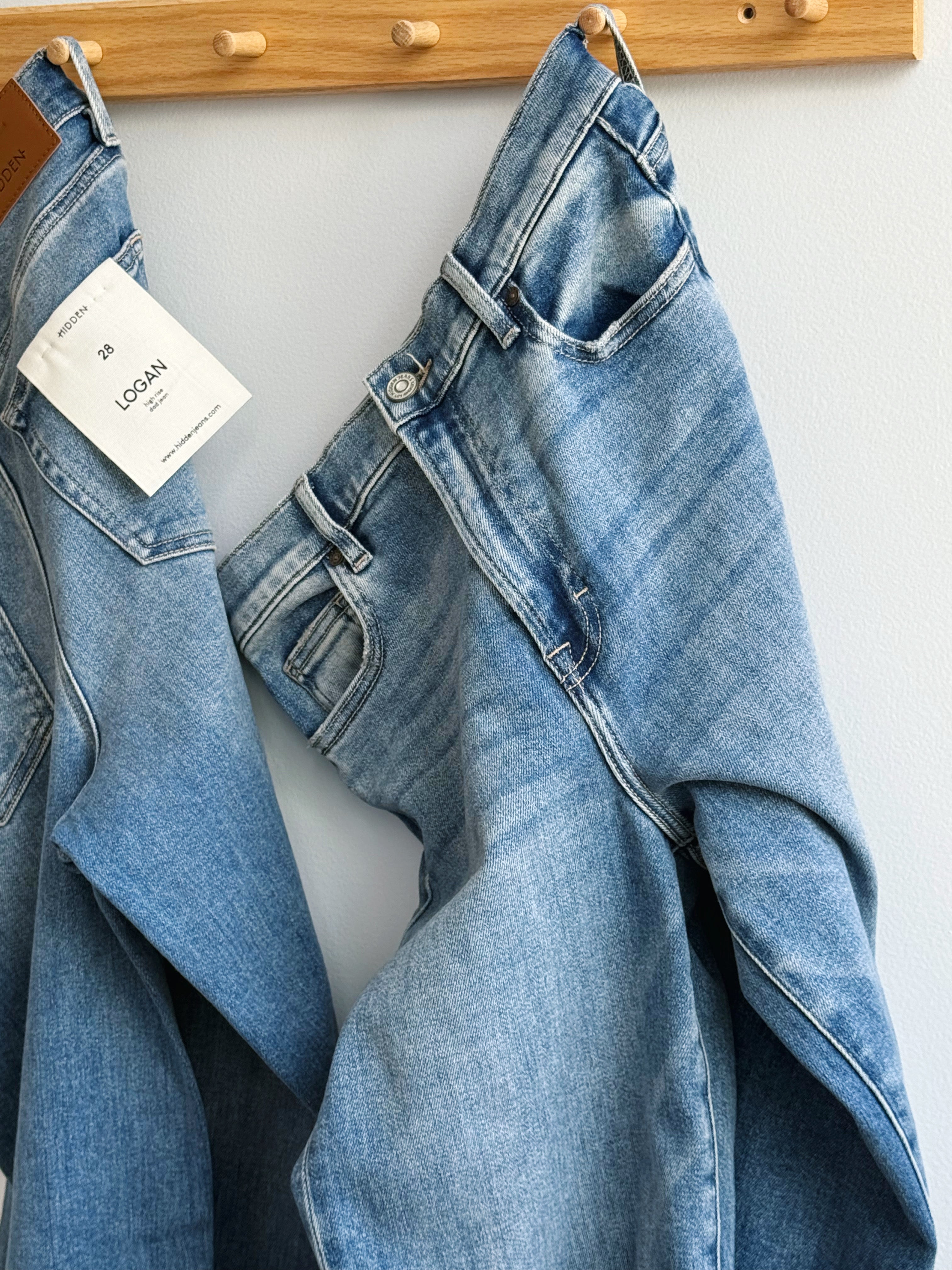 [HIDDEN] Lewis Jean - MEDIUM DARK - willows clothing DAD JEAN