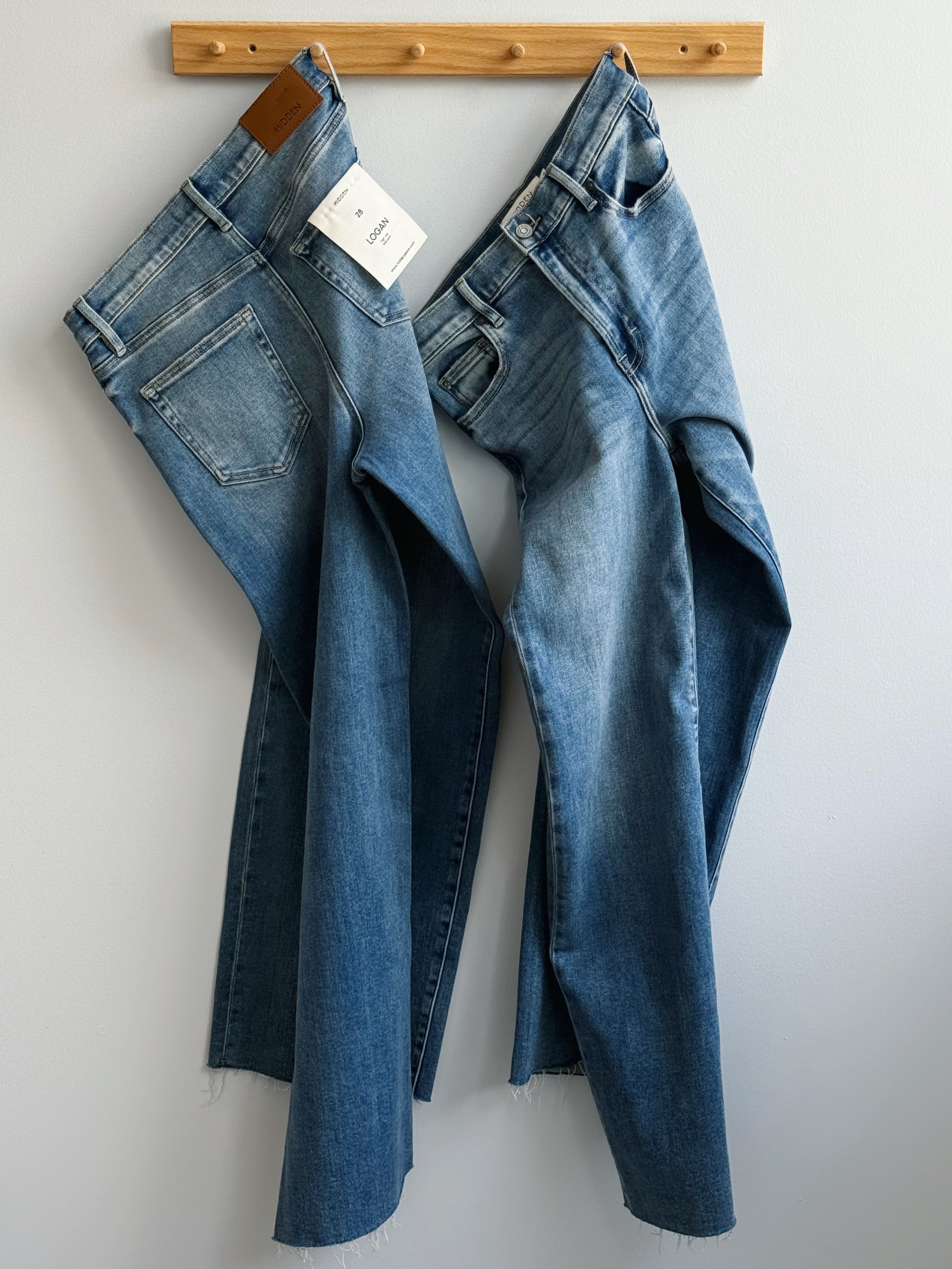 [HIDDEN] Lewis Jean - MEDIUM DARK - willows clothing DAD JEAN