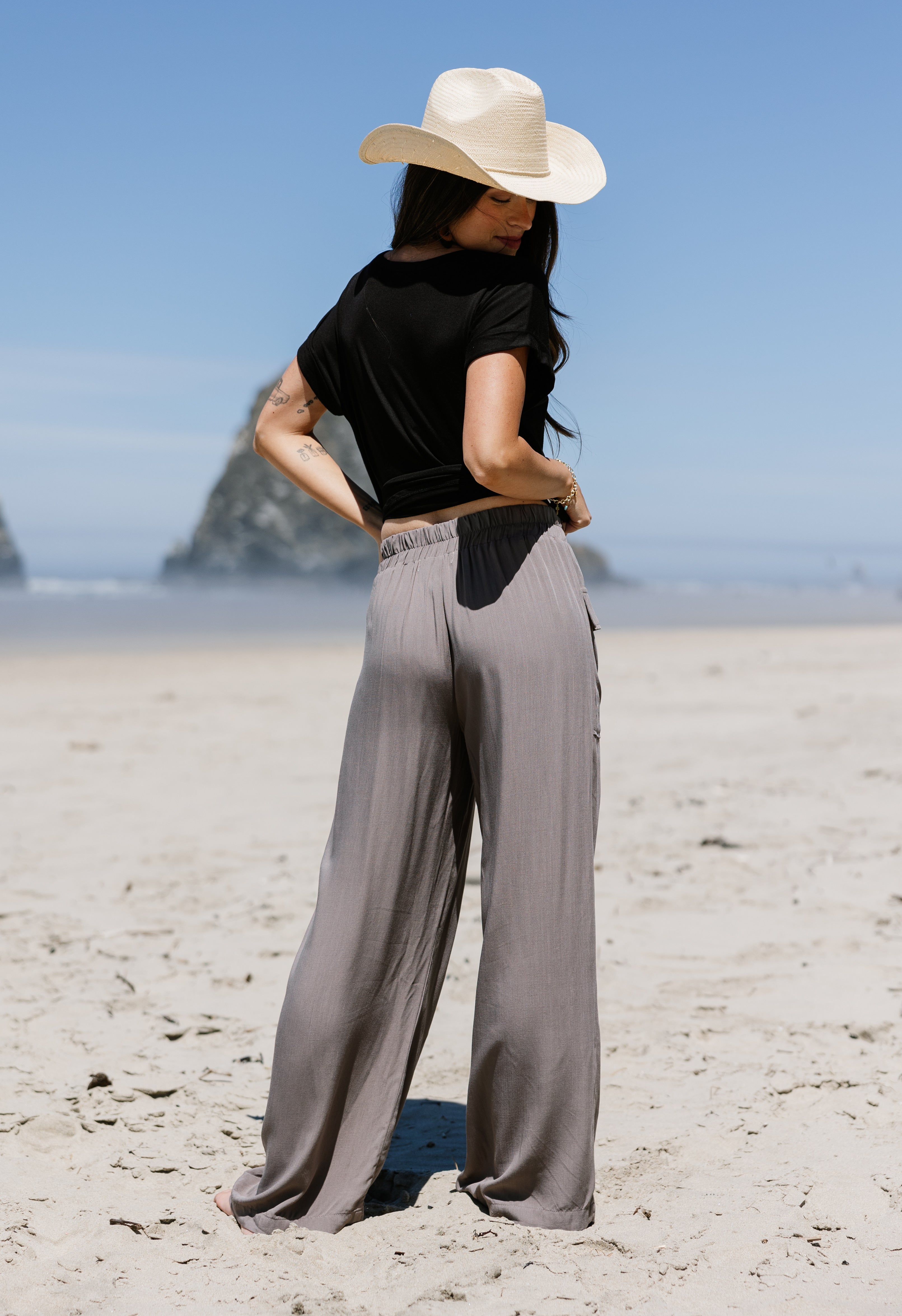 Hidden Shores Pants - WALNUT GREY - willows clothing Pants
