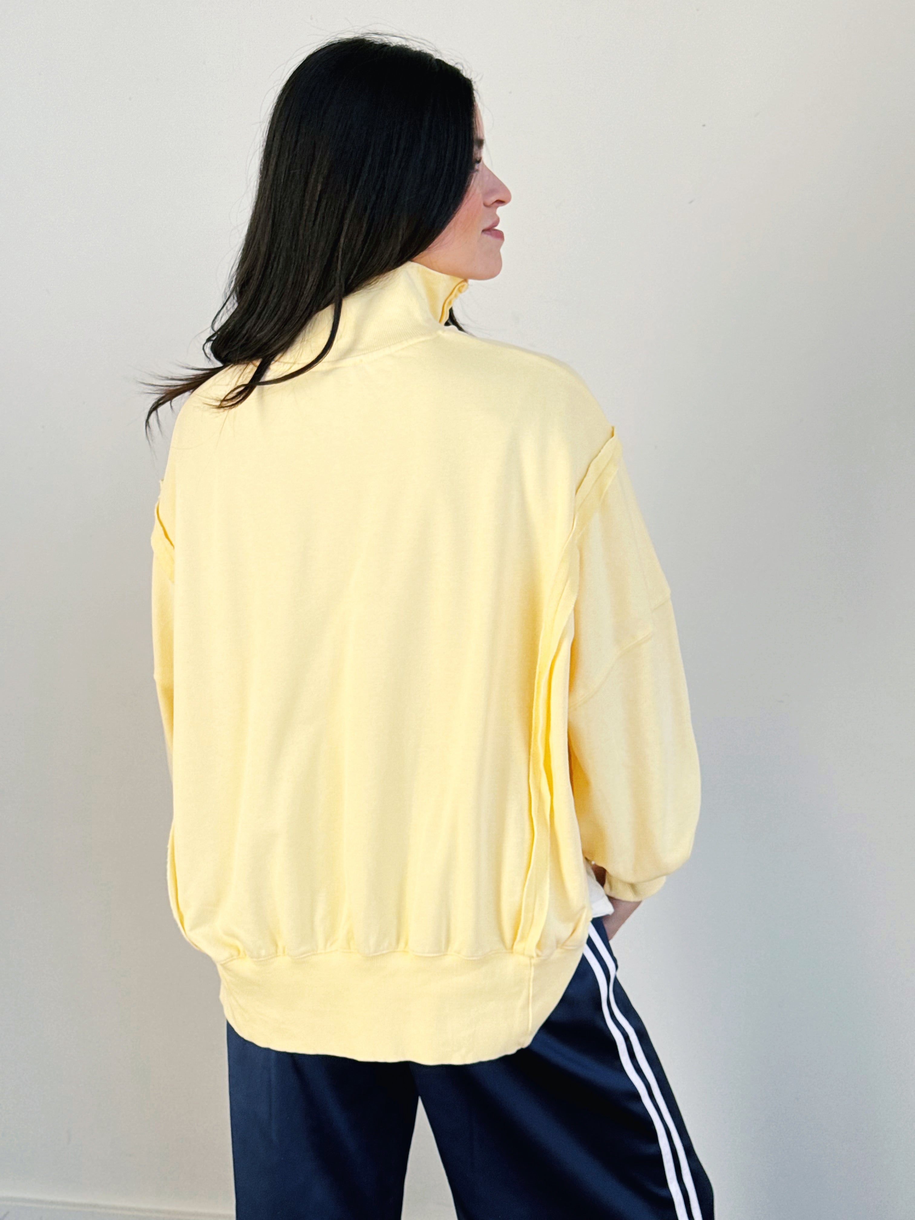 Hideaway Sweatshirt - BUTTER CREAM - willows clothing SWEATSHIRT